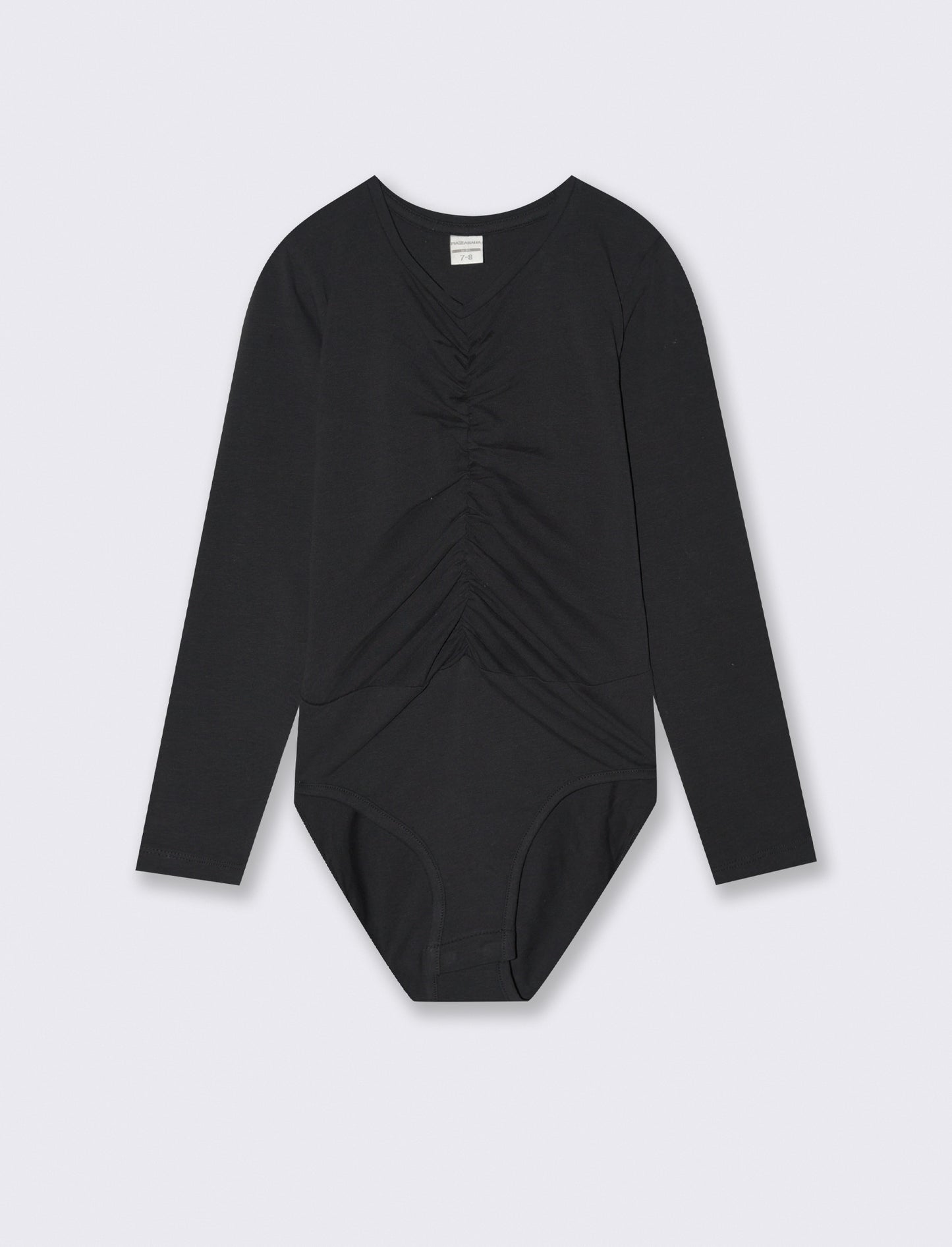 Body arricciato - Nero