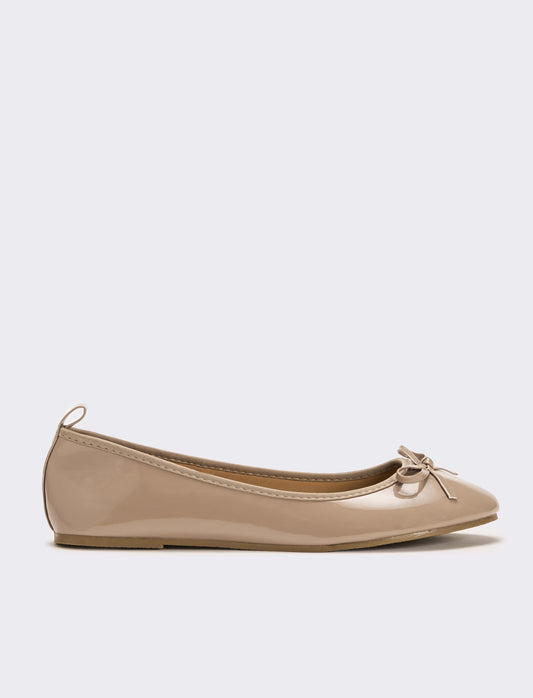 Ballerina in vernice  da donna - Grigio fango
