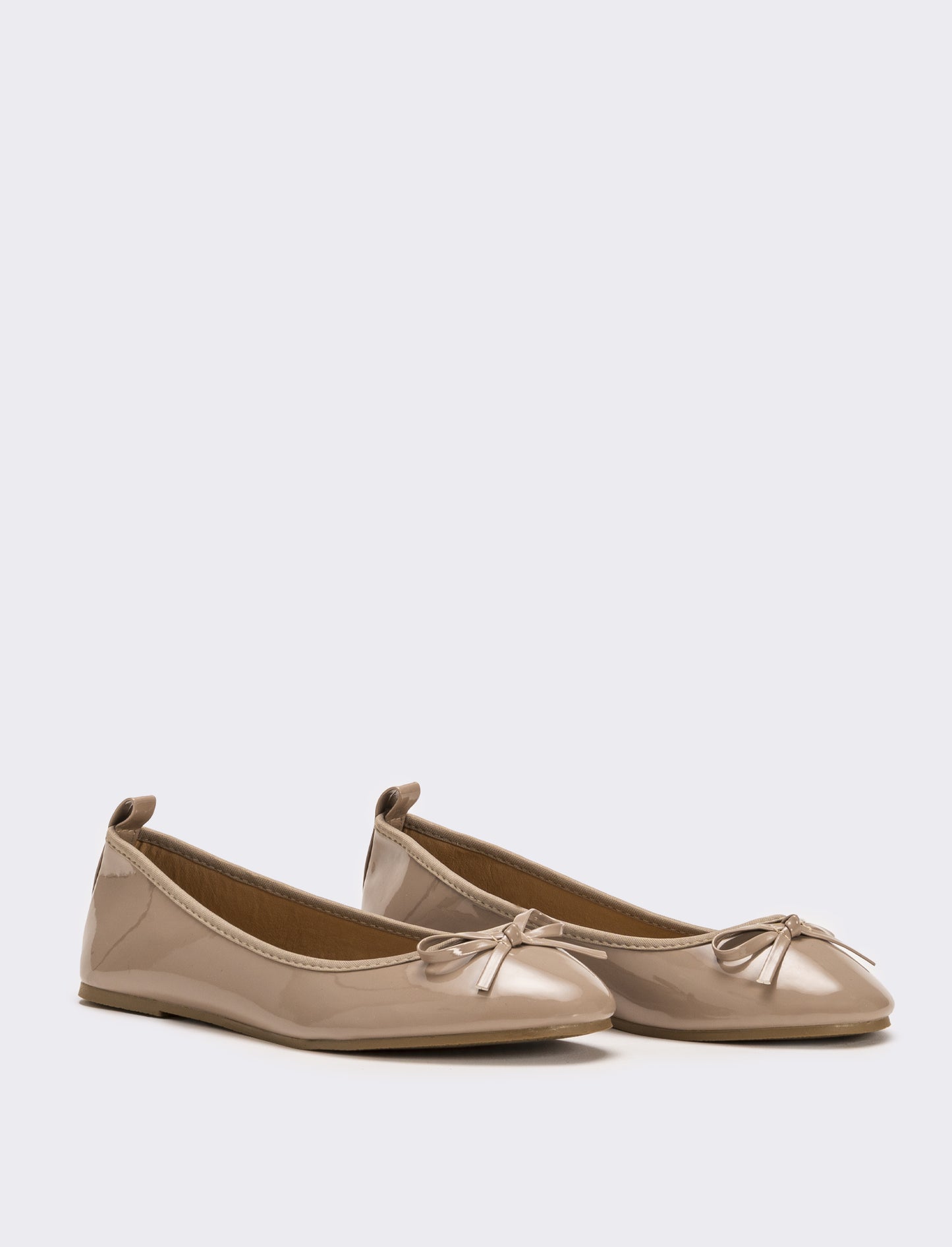 Ballerina in vernice  da donna - Grigio fango