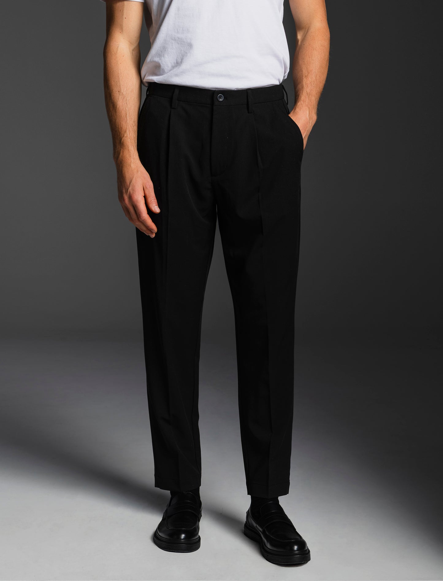 PANTALONI CHINO RELAXED EASY PANT - Nero