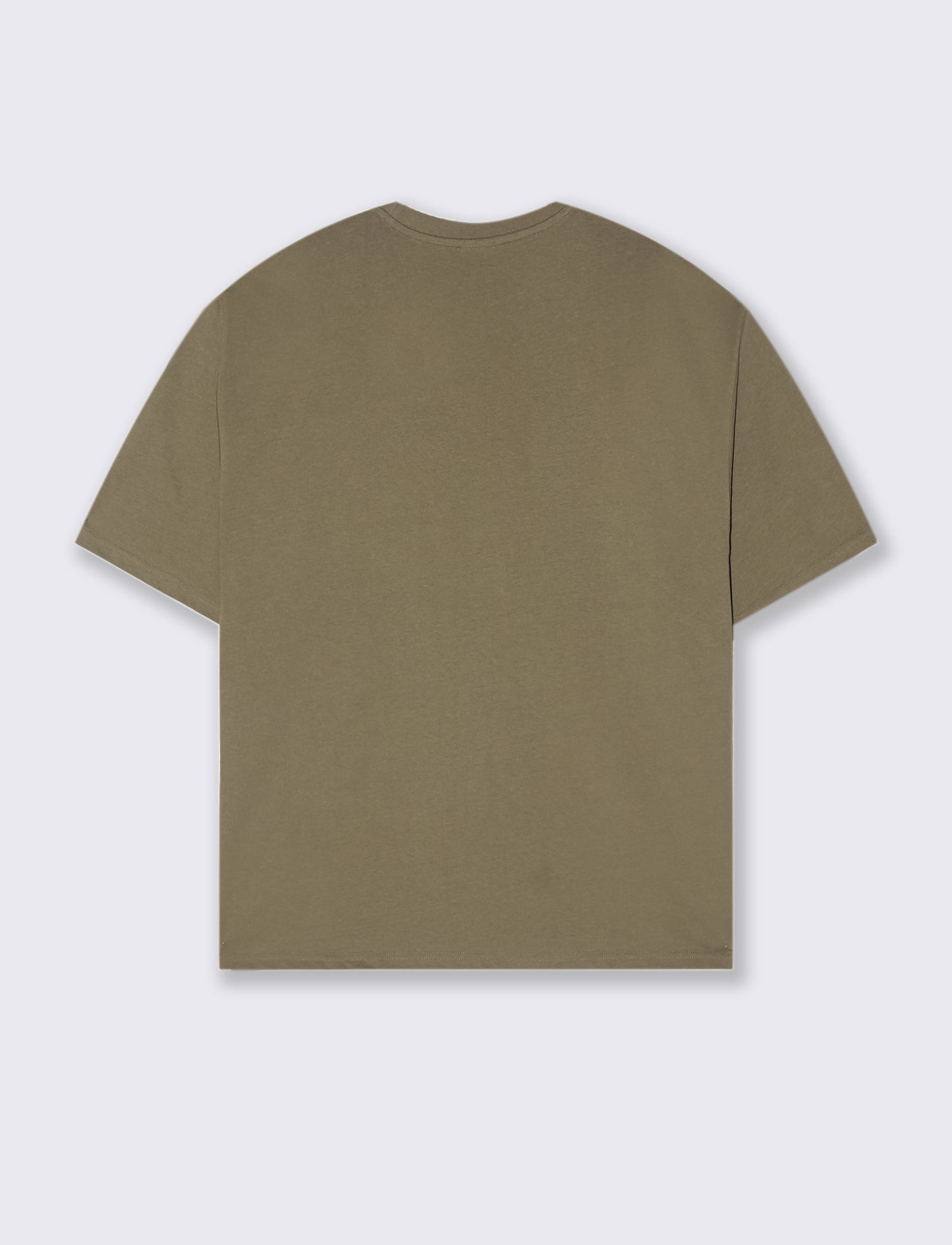 T-SHIRT BOXY FIT EFFETTO MAGLIA - Verde kaki