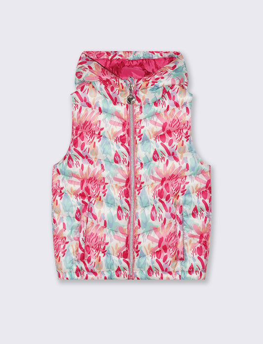 Gilet trapuntato leggero da bambina. - Fantasia