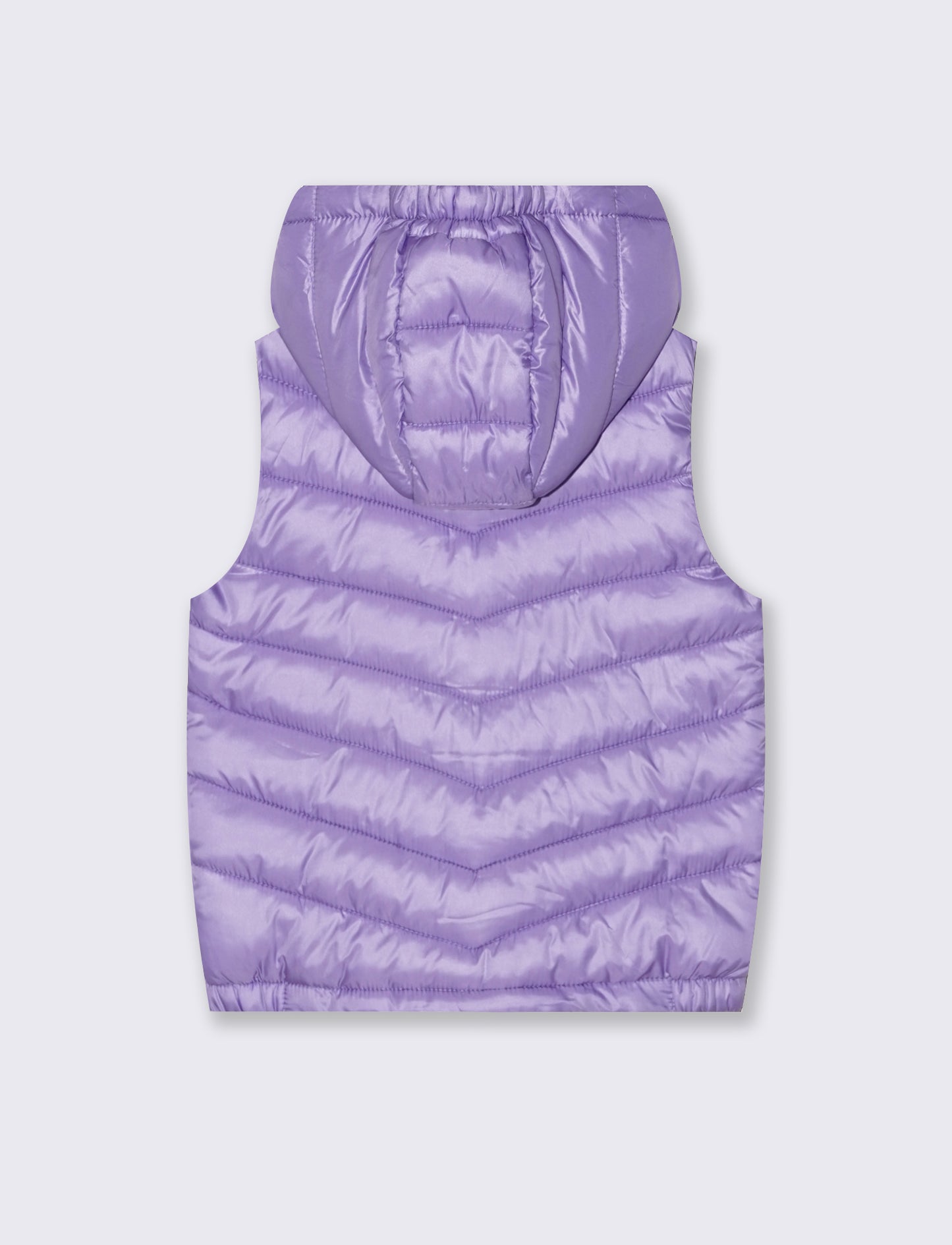 Gilet trapuntato leggero da bambina. - Lilla