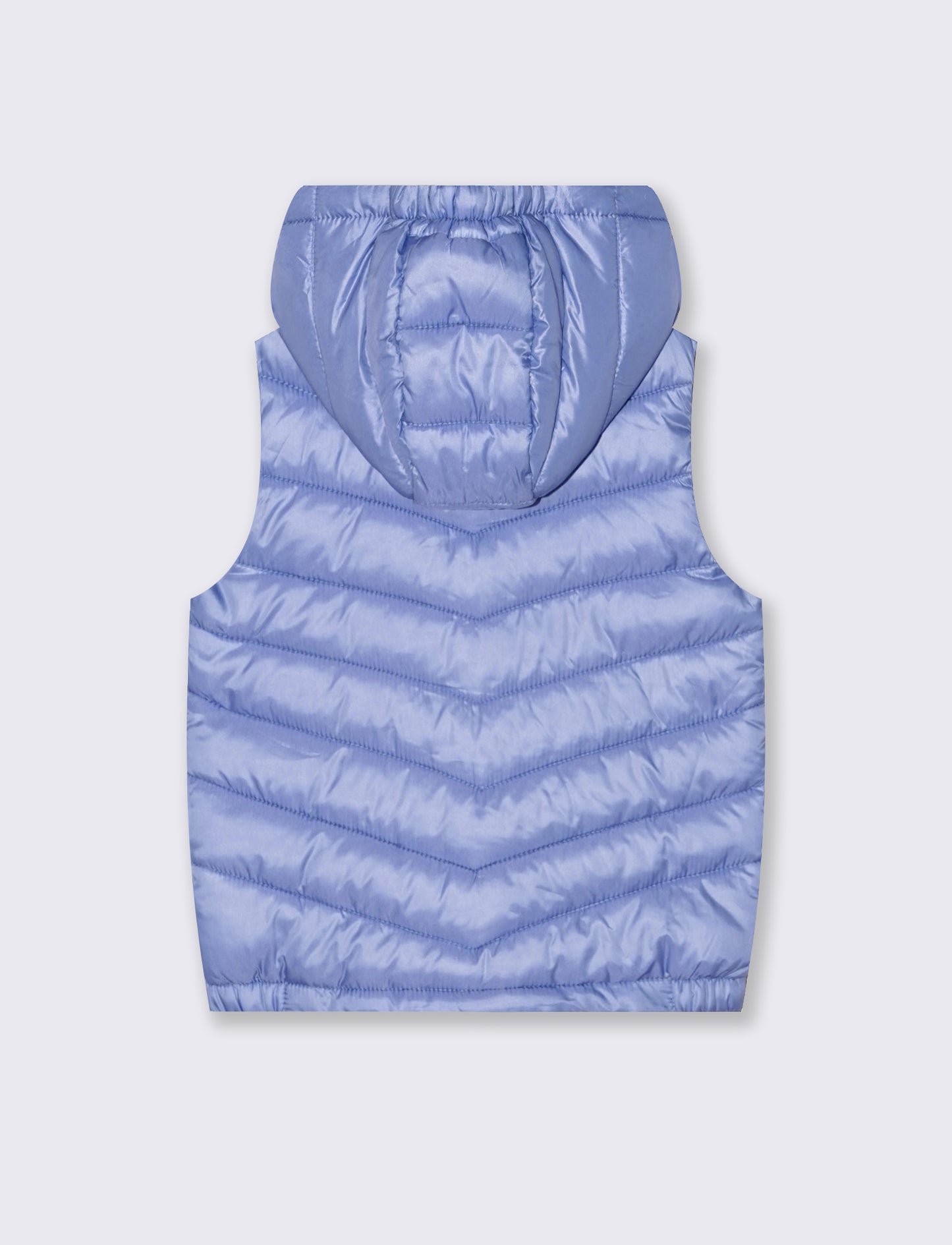 Gilet trapuntato leggero da bambina. - Azzurro