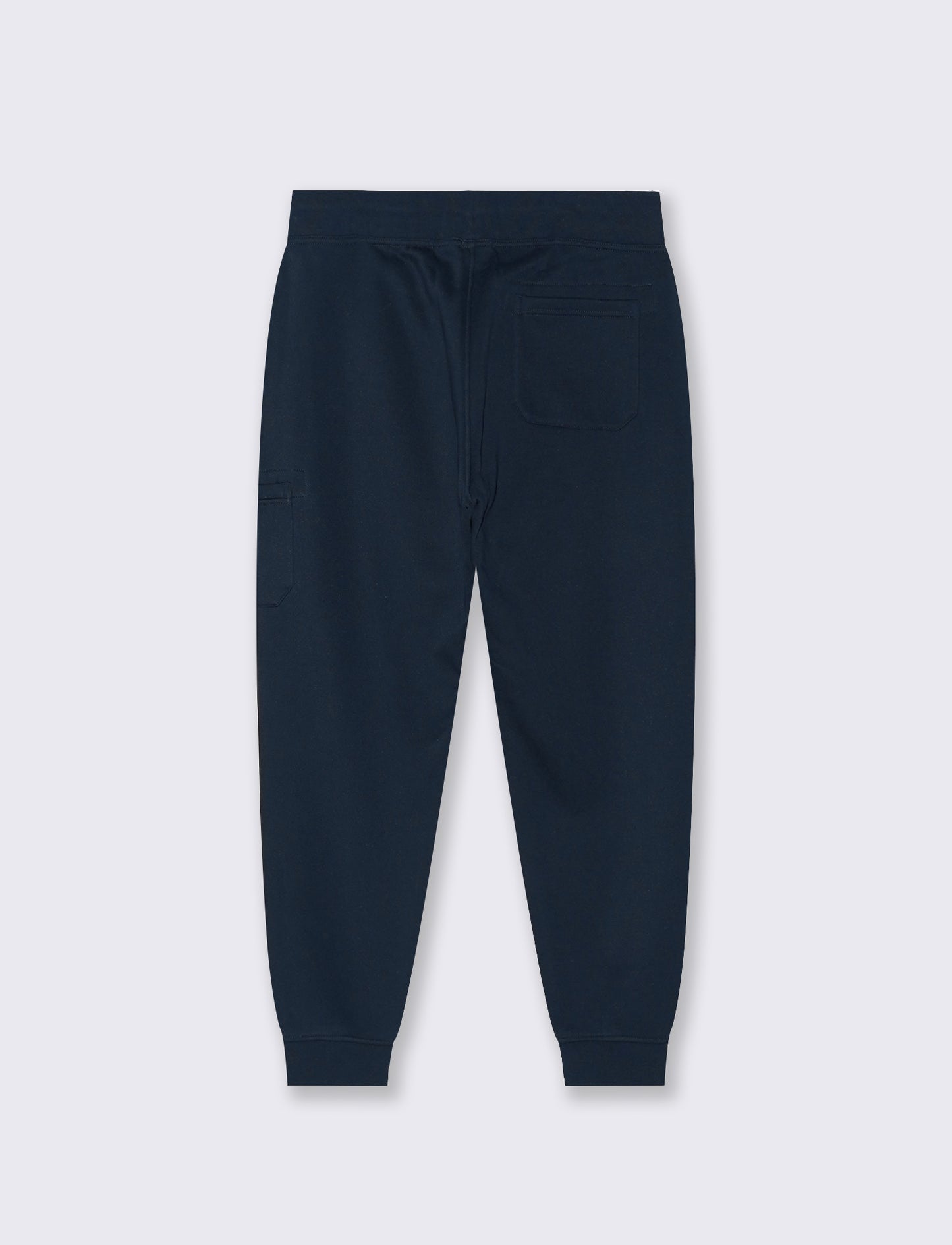 PANTALONI JOGGER  IN FELPA CON TASCA LATERALE - Blu