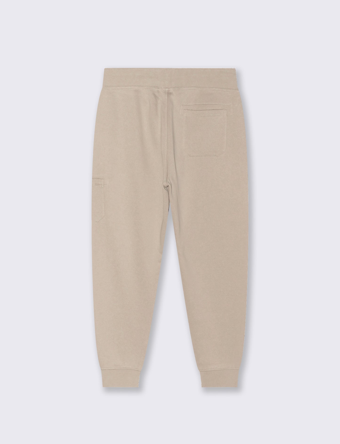 PANTALONI JOGGER  IN FELPA CON TASCA LATERALE - Beige