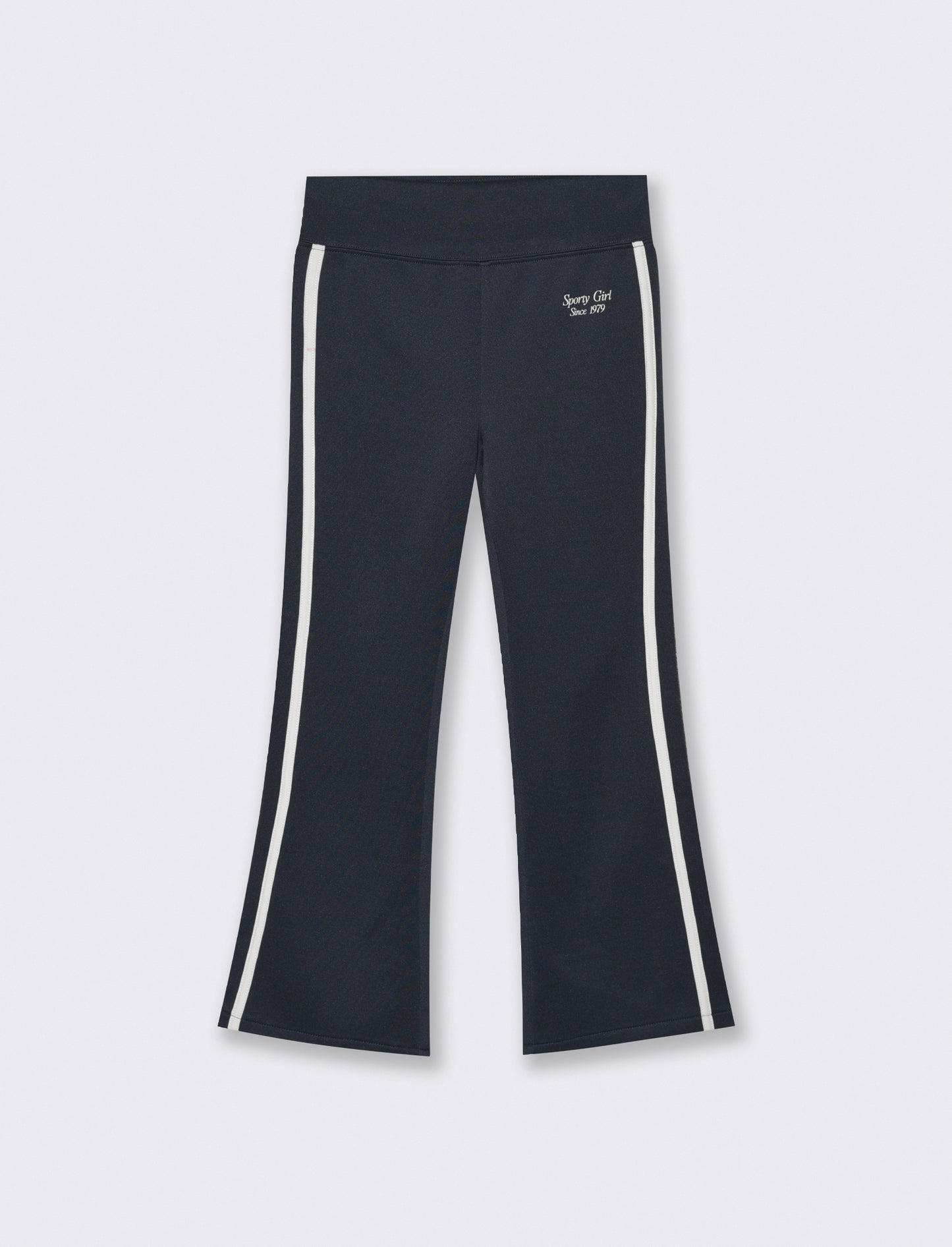 Leggings in tessuto tecnico con profili a contrasto. - Blu
