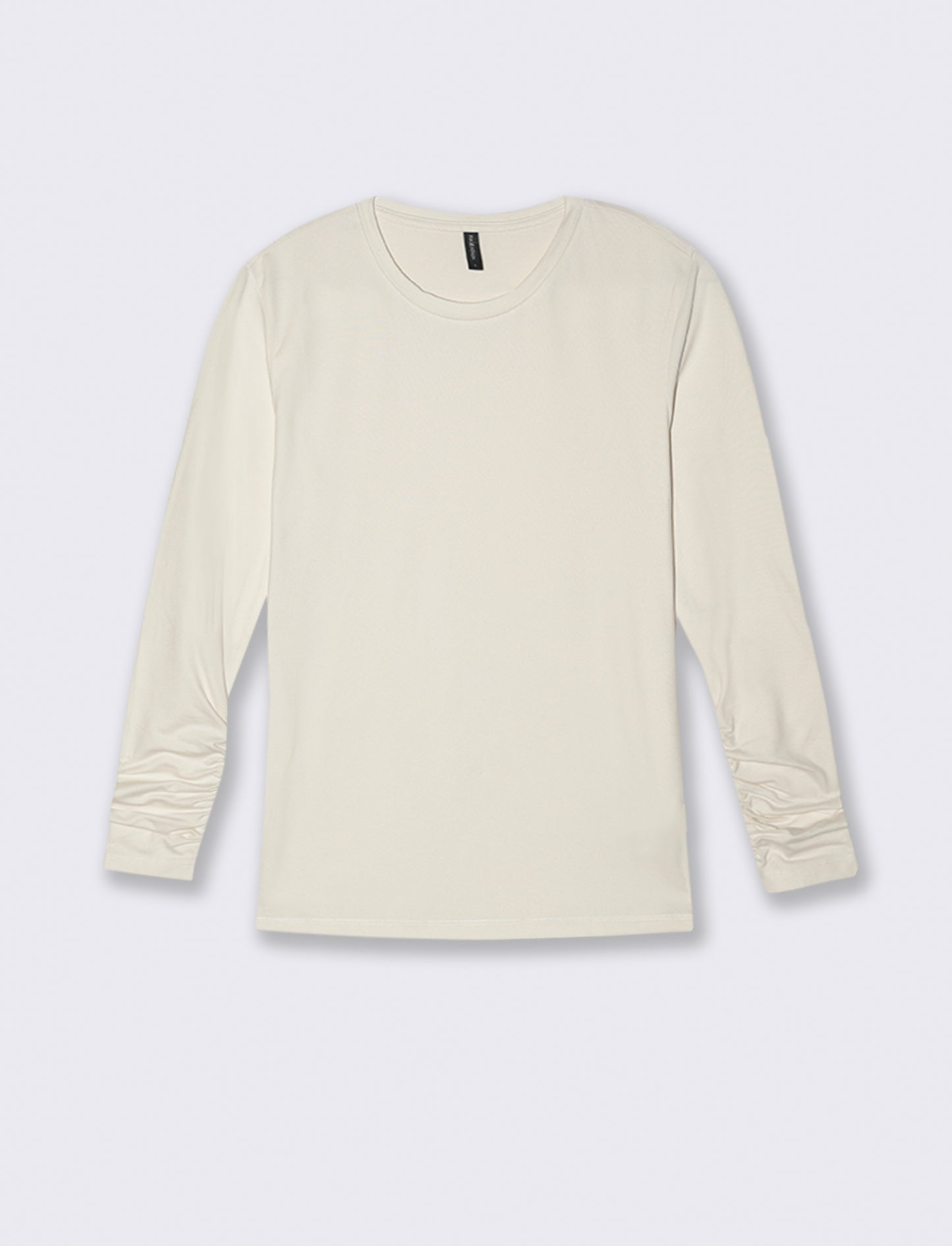 T-SHIRT  BASICA MANICA LUNGA - Avorio