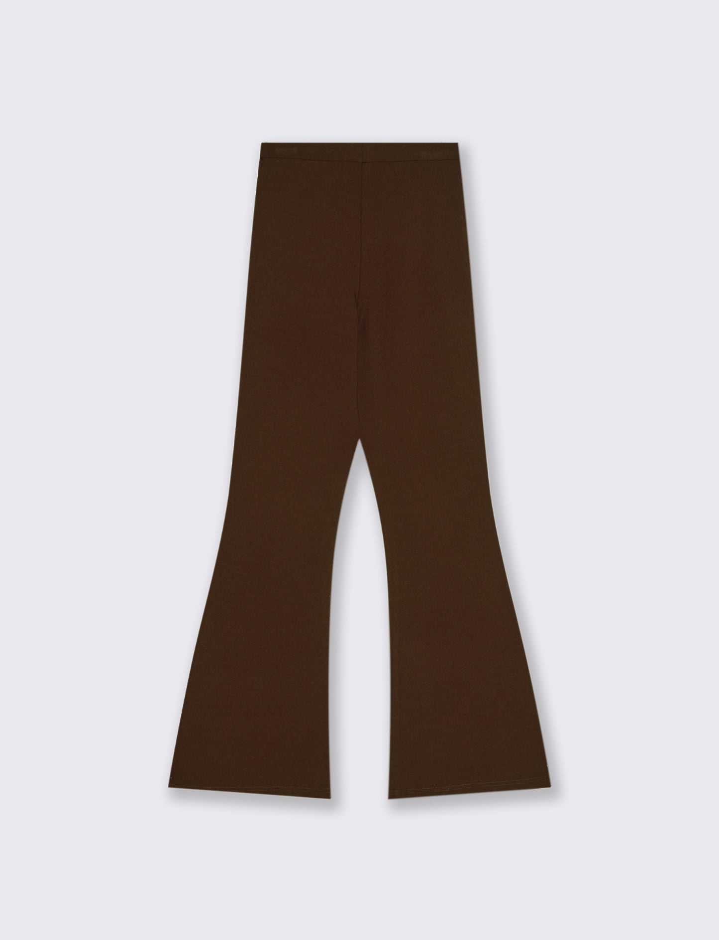 PANTALONE FLARE IN PUNTO MILANO - Marrone tabacco