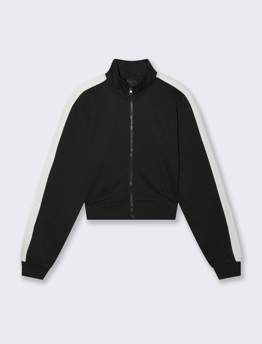 FELPA CON ZIP - Nero