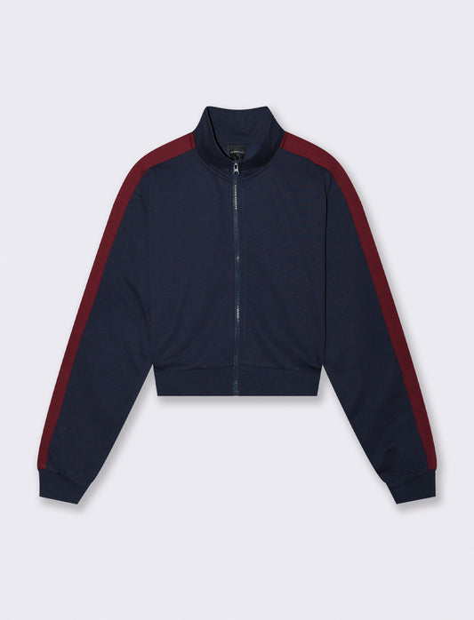 FELPA CON ZIP - Blu