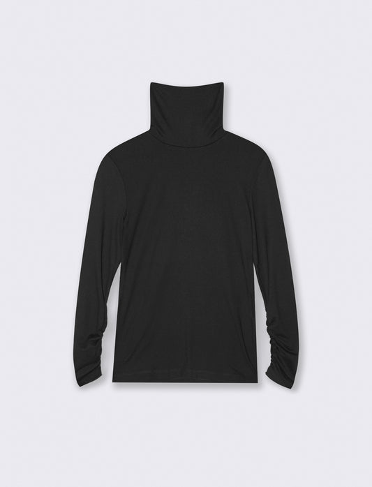 MAGLIA A COLLO ALTO  BASIC - Nero