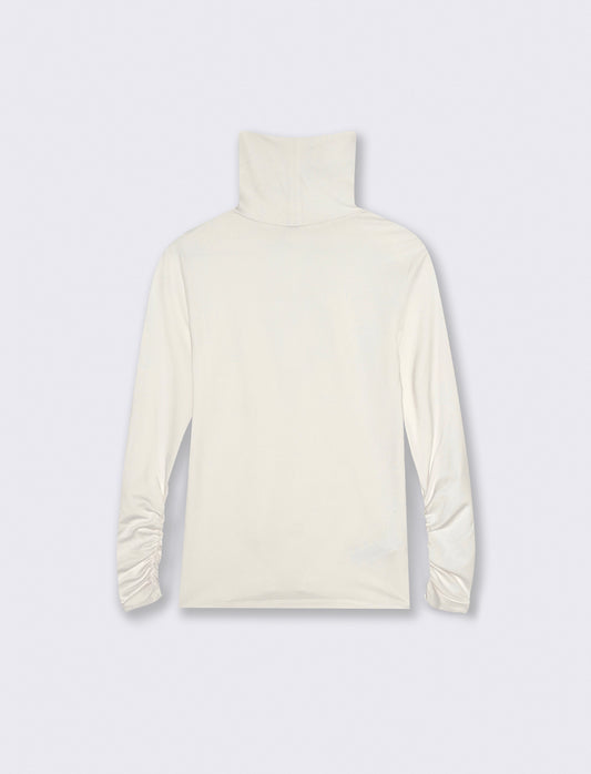 MAGLIA A COLLO ALTO  BASIC - Avorio