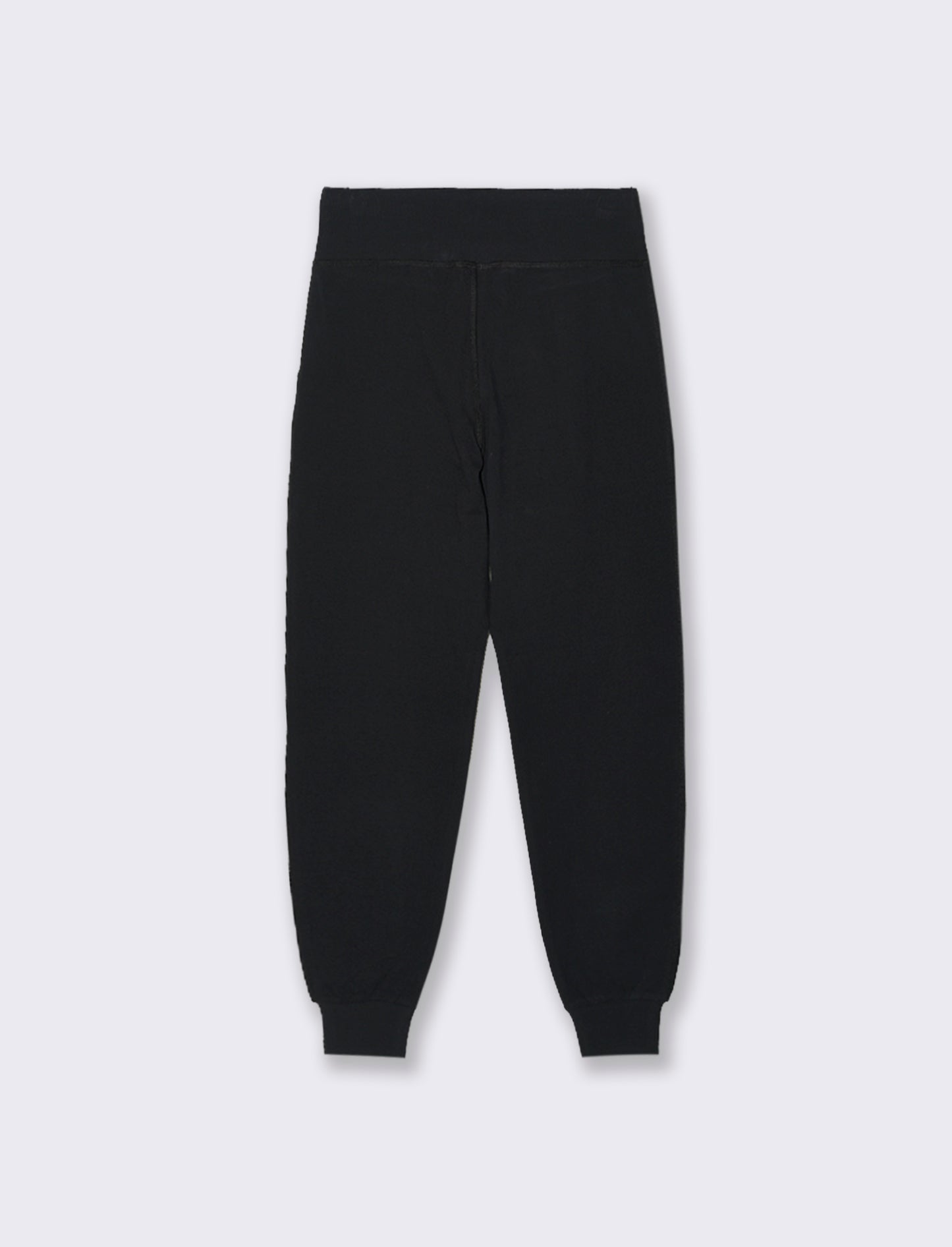PANTALONE JOGGER CON FASCIA ALTA IN  VITA - Nero