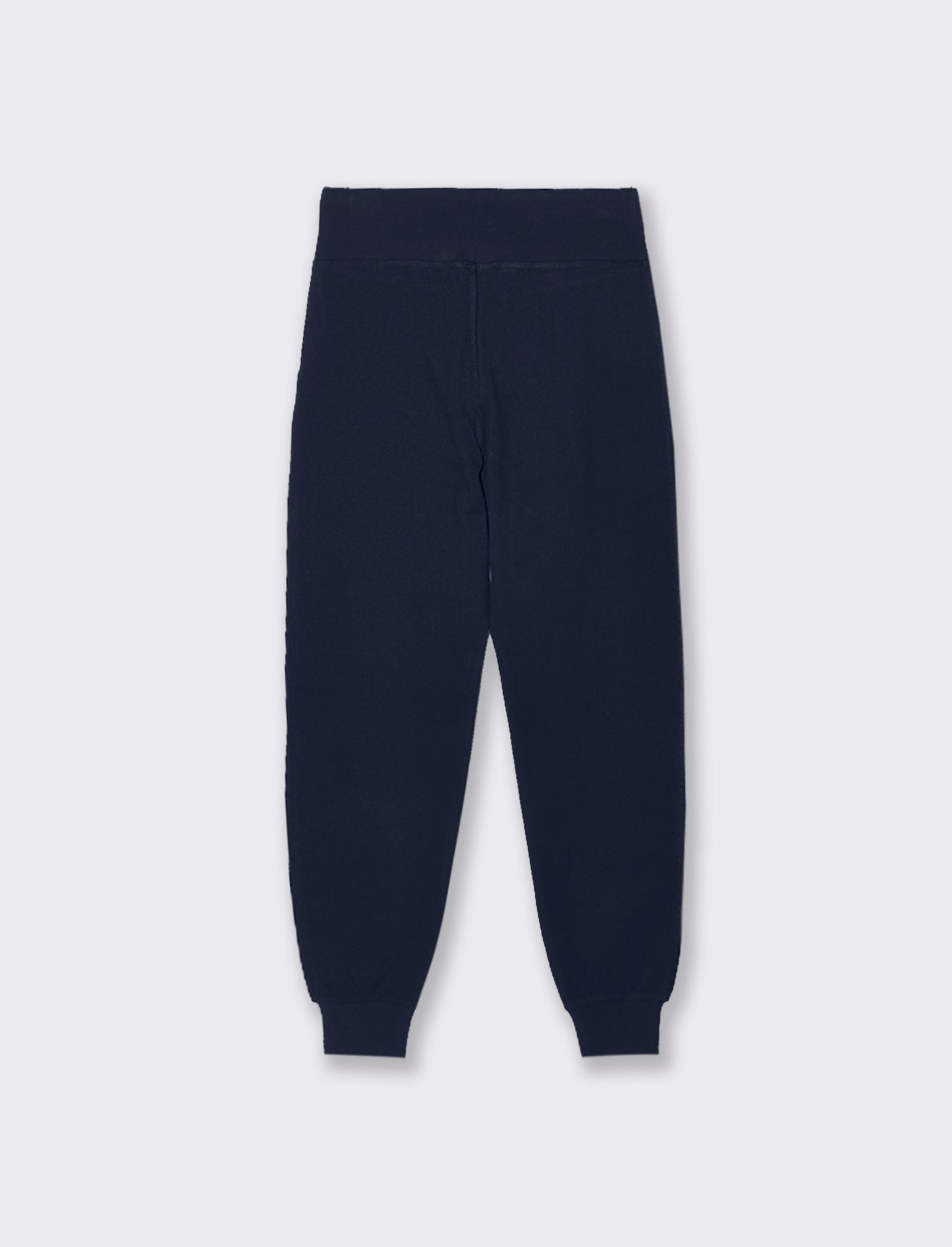 PANTALONE JOGGER CON FASCIA ALTA IN  VITA - Blu