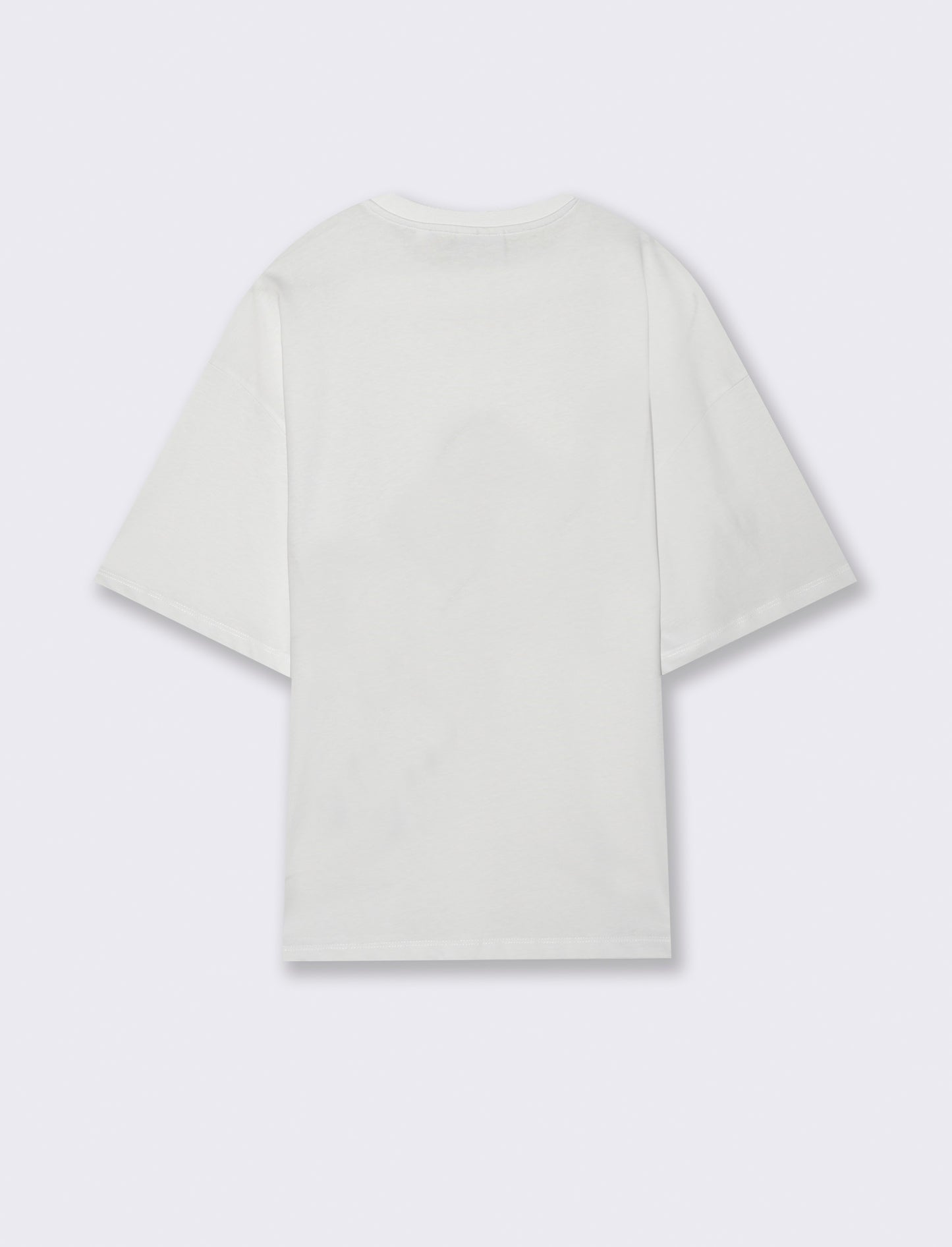 T-shirt boxy fit con ricamo - Bianco