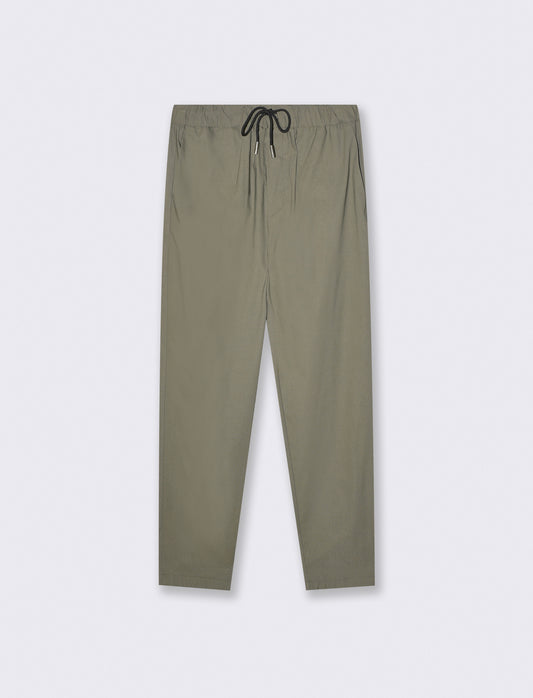 PANTALONI CHINO JOGGER IN TESSUTO TECNICO - Verde salvia
