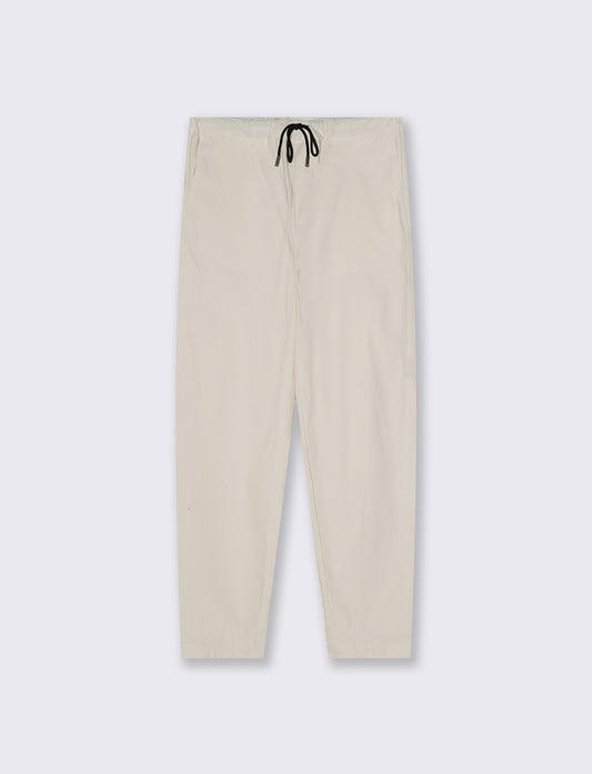 PANTALONI CHINO JOGGER IN TESSUTO TECNICO - Bianco