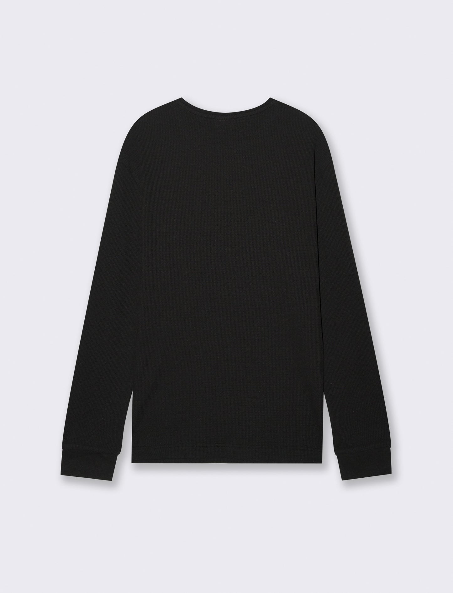 T-SHIRT  IN WAFFLE  SLIM FIT - Nero