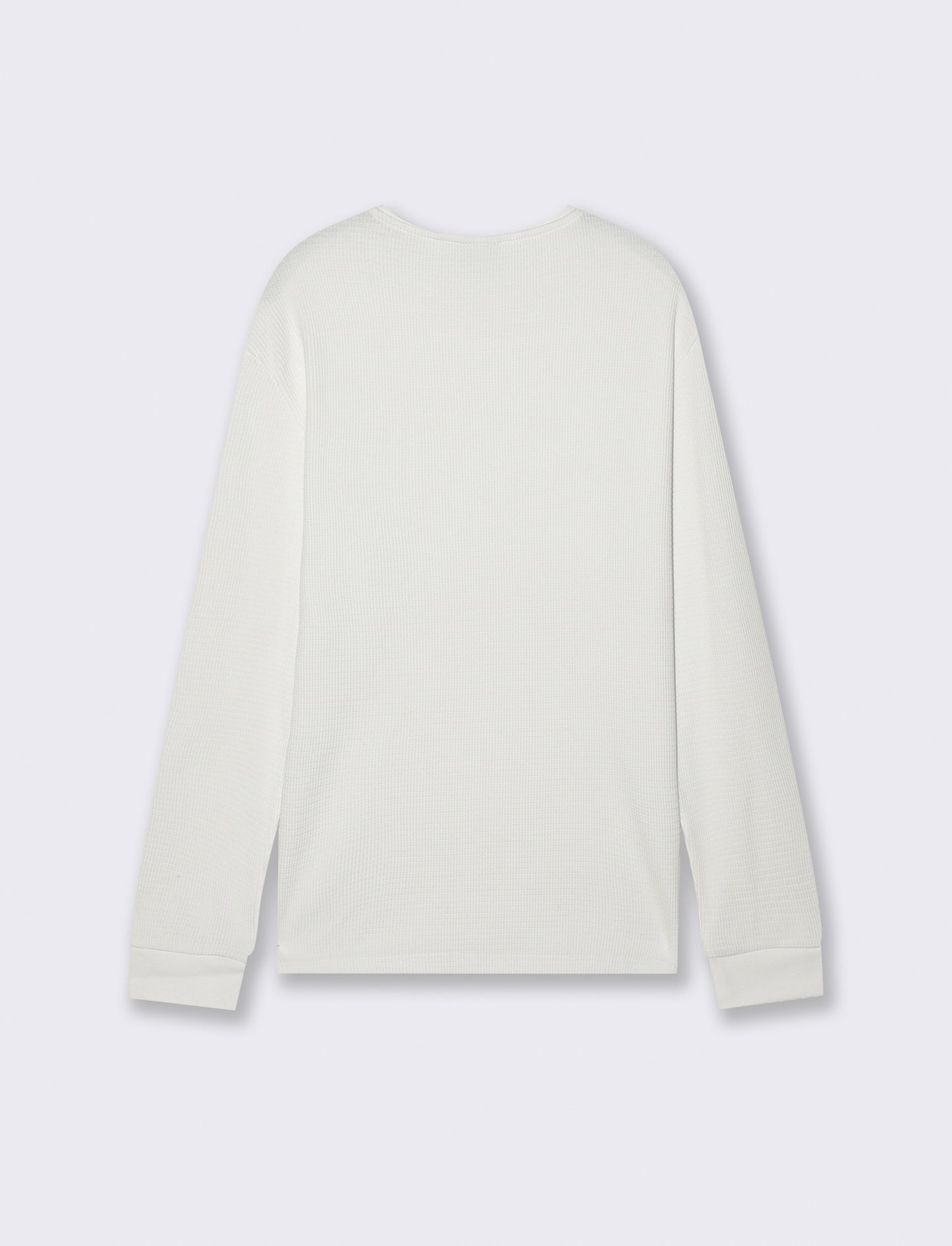 T-SHIRT  IN WAFFLE  SLIM FIT - Bianco
