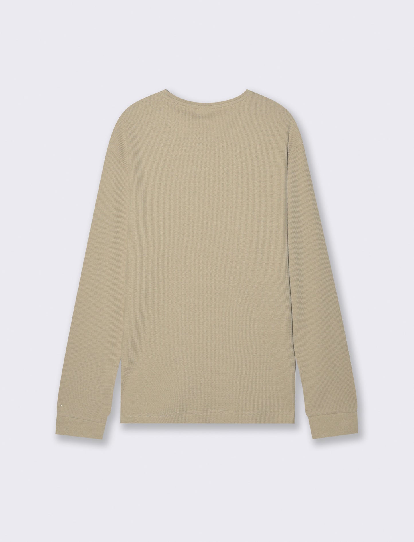 T-SHIRT  IN WAFFLE  SLIM FIT - Beige