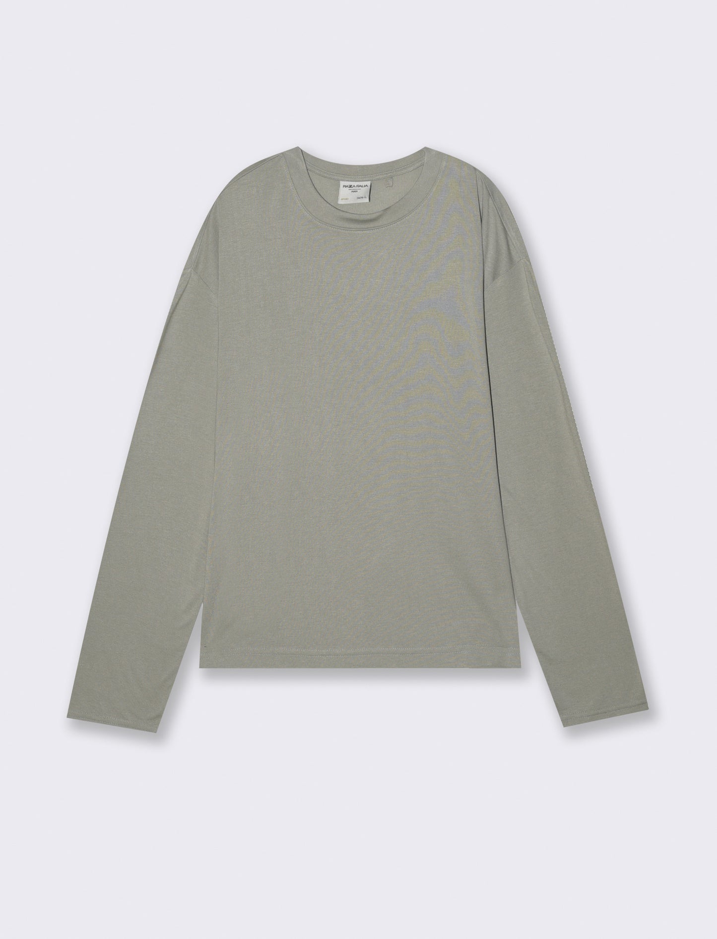 T-SHIRT RELAXED FIT - Verde salvia