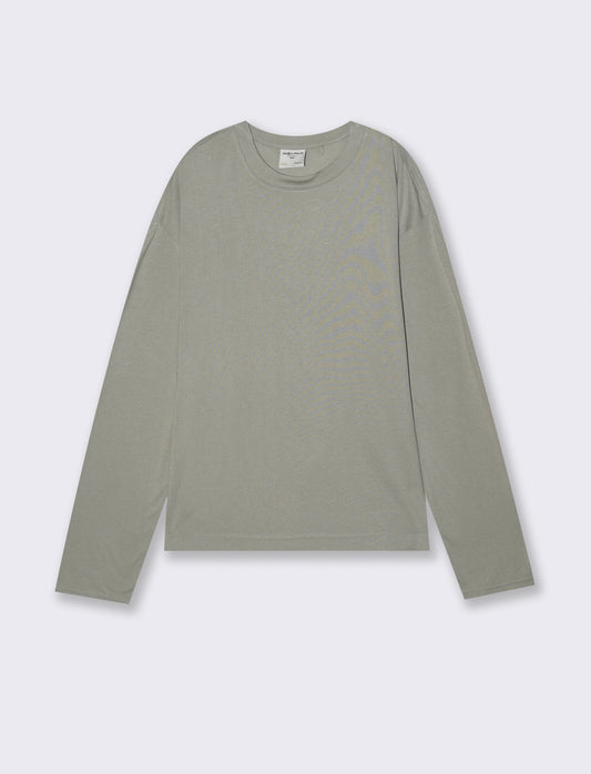 T-SHIRT RELAXED FIT - Verde salvia