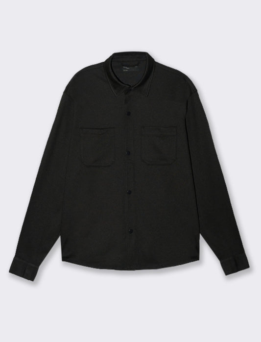 CAMICIA DA COMPLETO LAVORAZIONE JACQUARD - Nero
