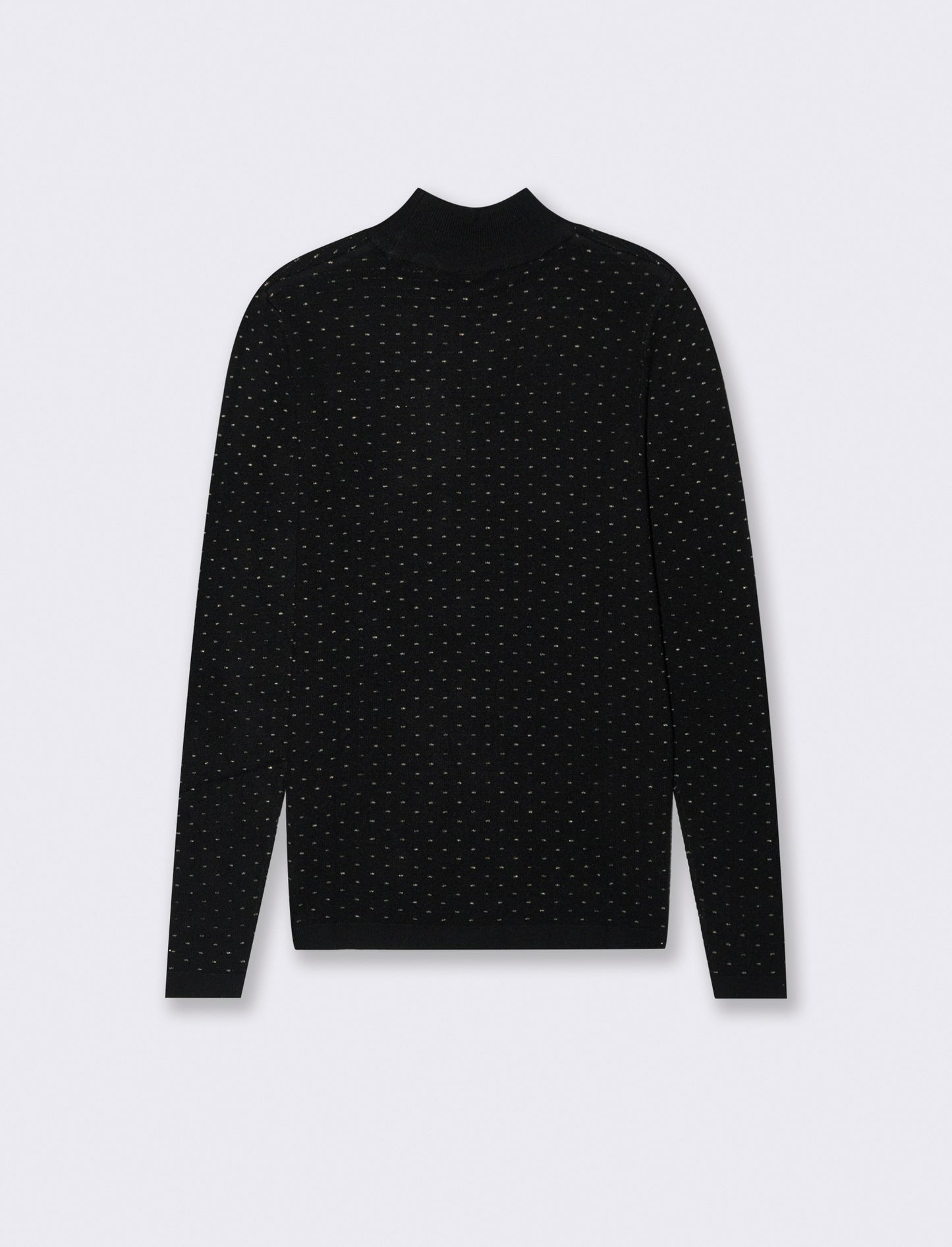 PULLOVER A COLLO ALTO - Nero