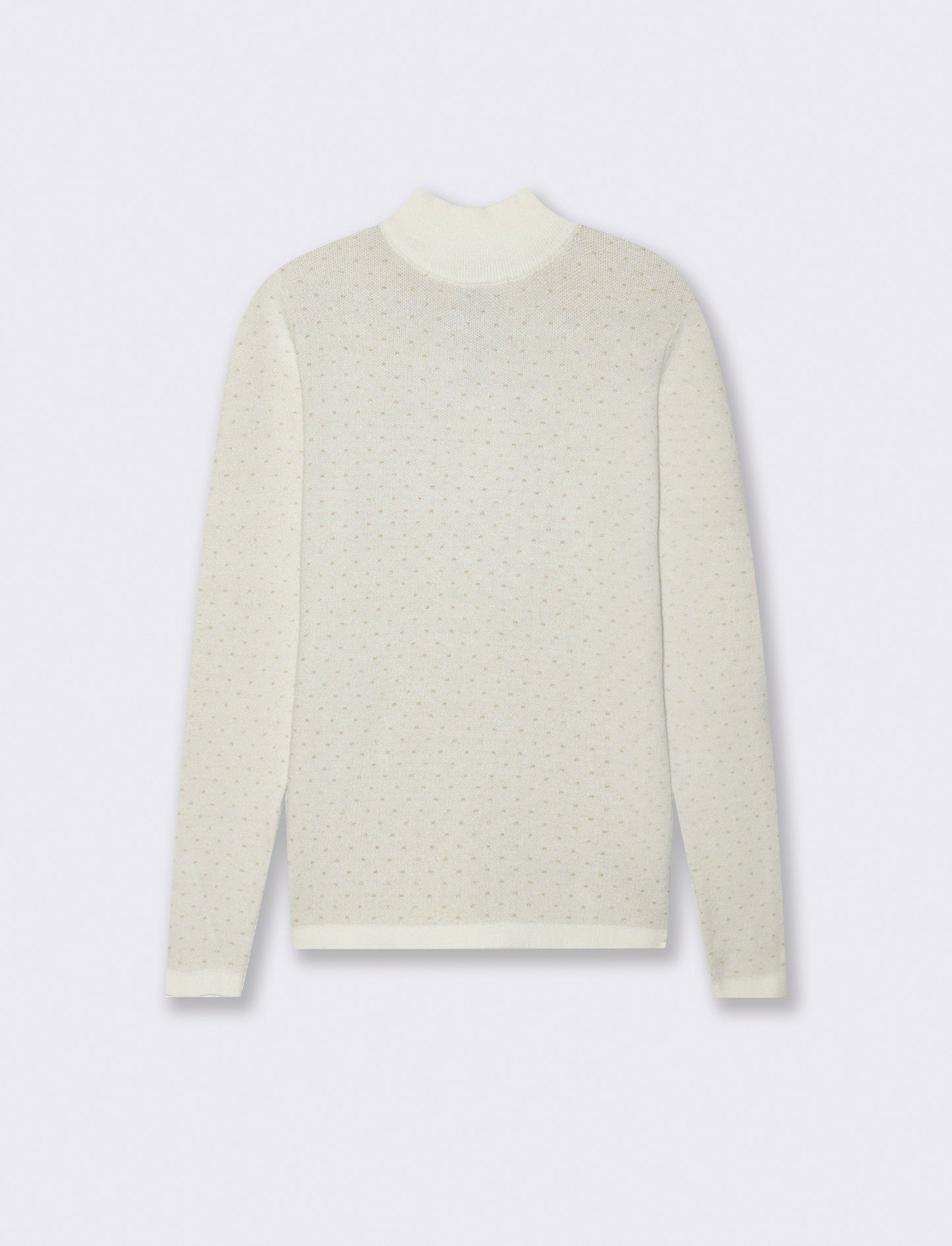 PULLOVER A COLLO ALTO - Avorio
