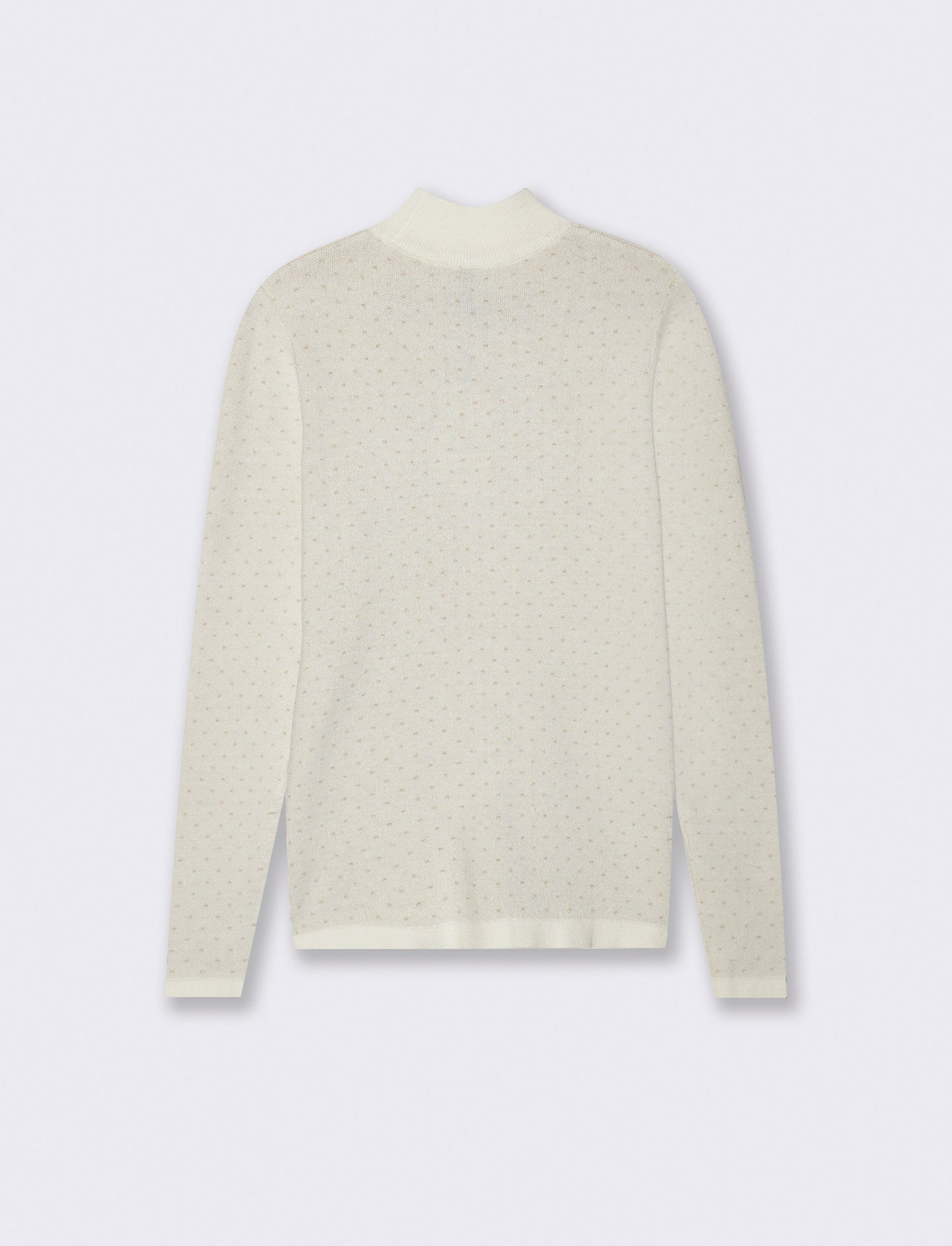 PULLOVER A COLLO ALTO - Avorio