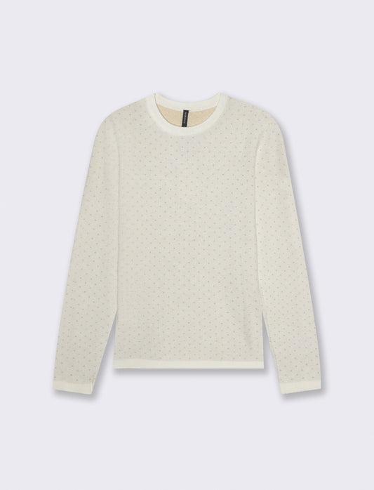 PULLOVER MANICA LUNGA - Avorio