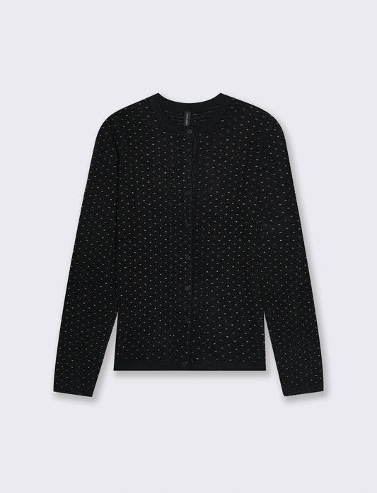 CARDIGAN MMANICA LUNGA - Nero