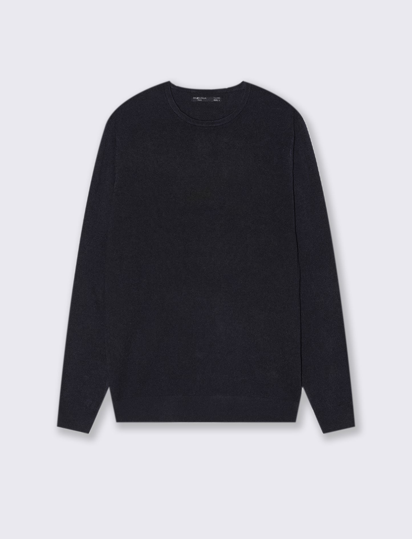 MAGLIA BASIC GIROCOLLO - Blu