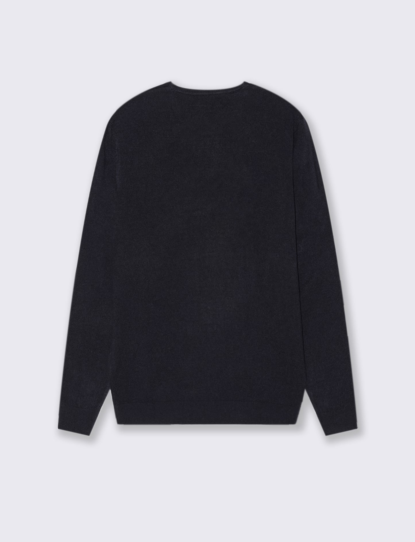 MAGLIA BASIC GIROCOLLO - Blu