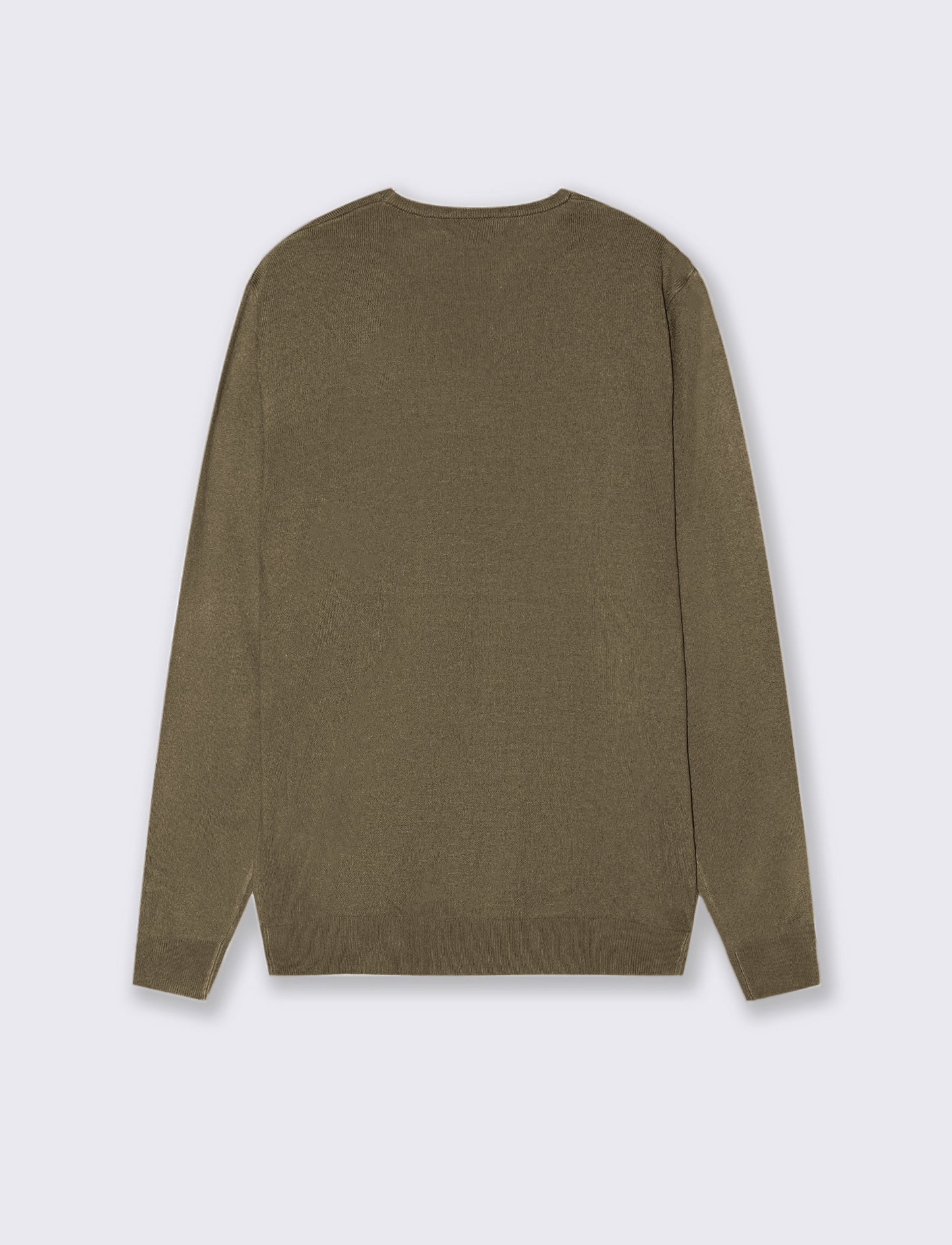 MAGLIA BASIC GIROCOLLO - Verde oliva