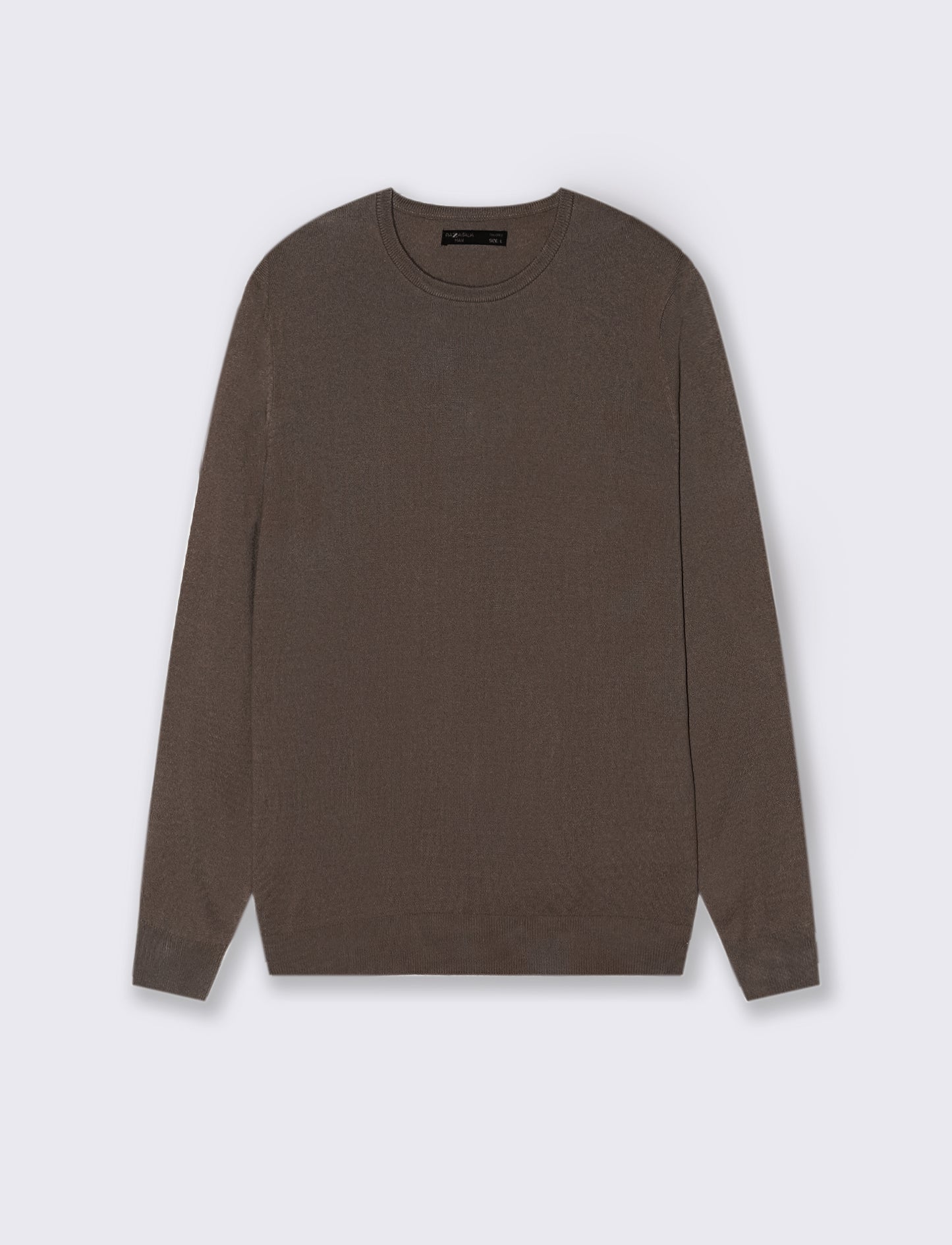 MAGLIA BASIC GIROCOLLO - Moro