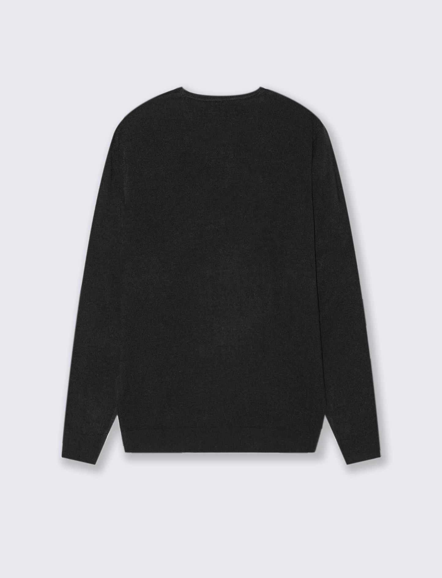 MAGLIA BASIC GIROCOLLO - Nero
