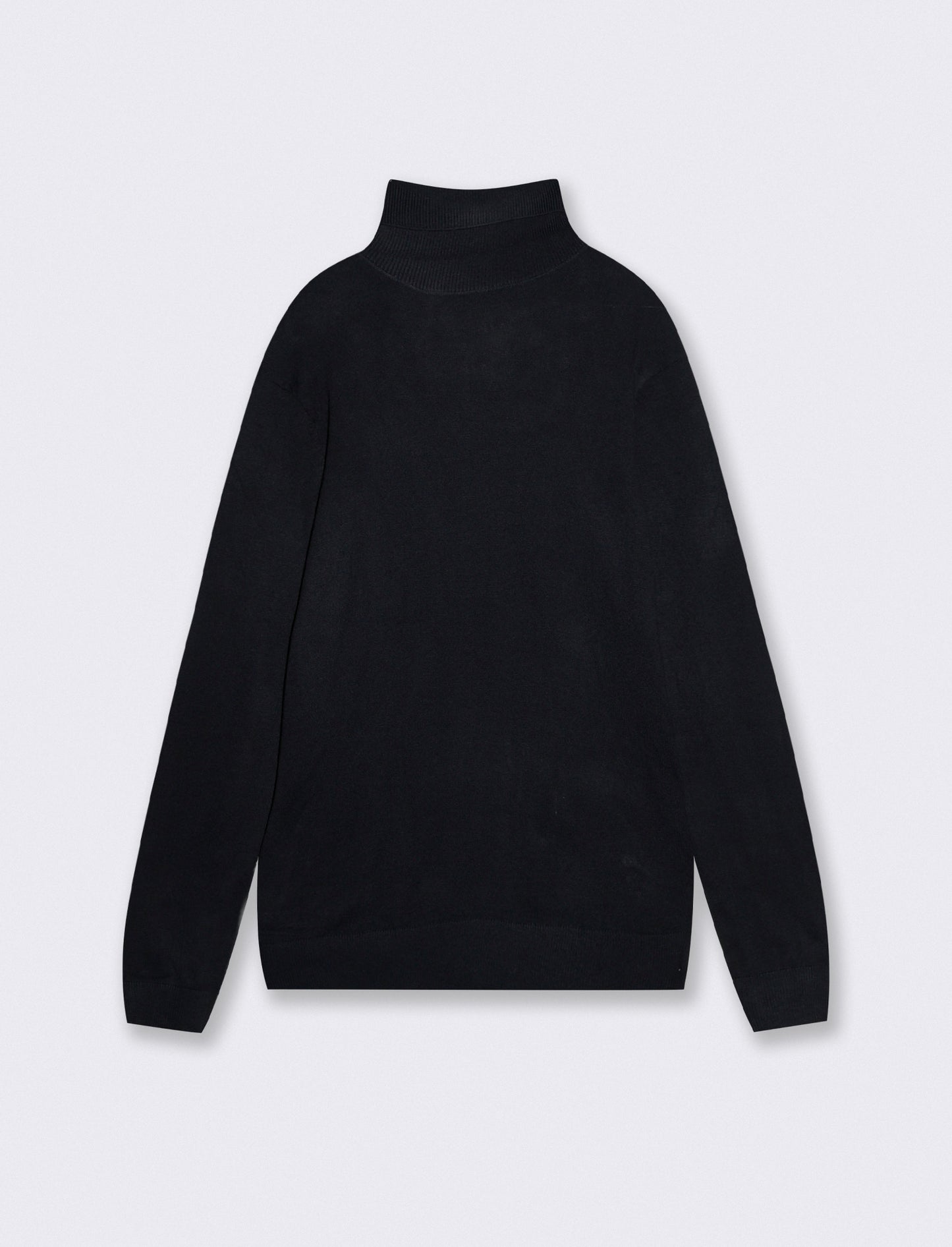 MAGLIA COLLO ALTO SLIM FIT - Blu