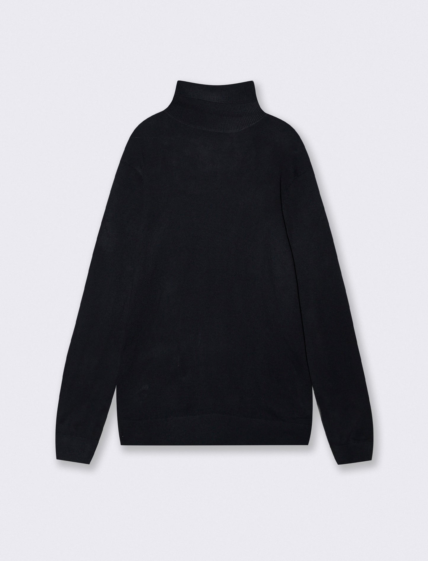 MAGLIA COLLO ALTO SLIM FIT - Blu