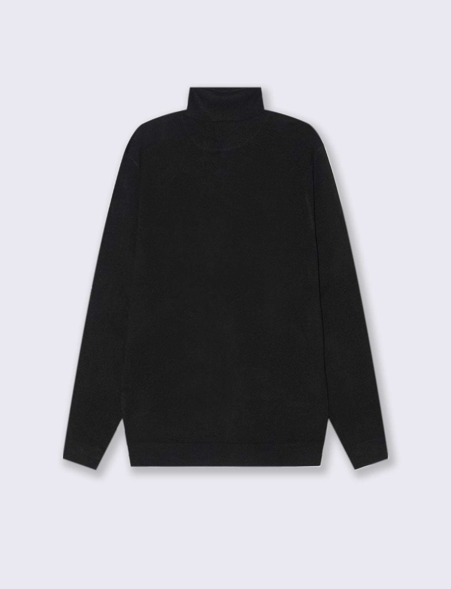 MAGLIA COLLO ALTO SLIM FIT - Nero