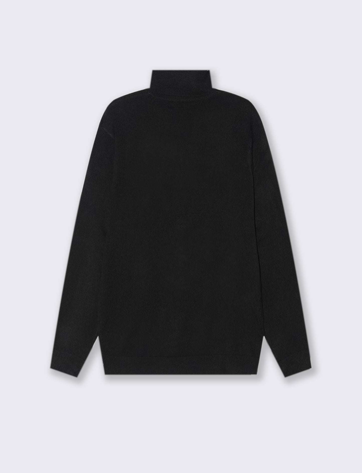 MAGLIA COLLO ALTO SLIM FIT - Nero