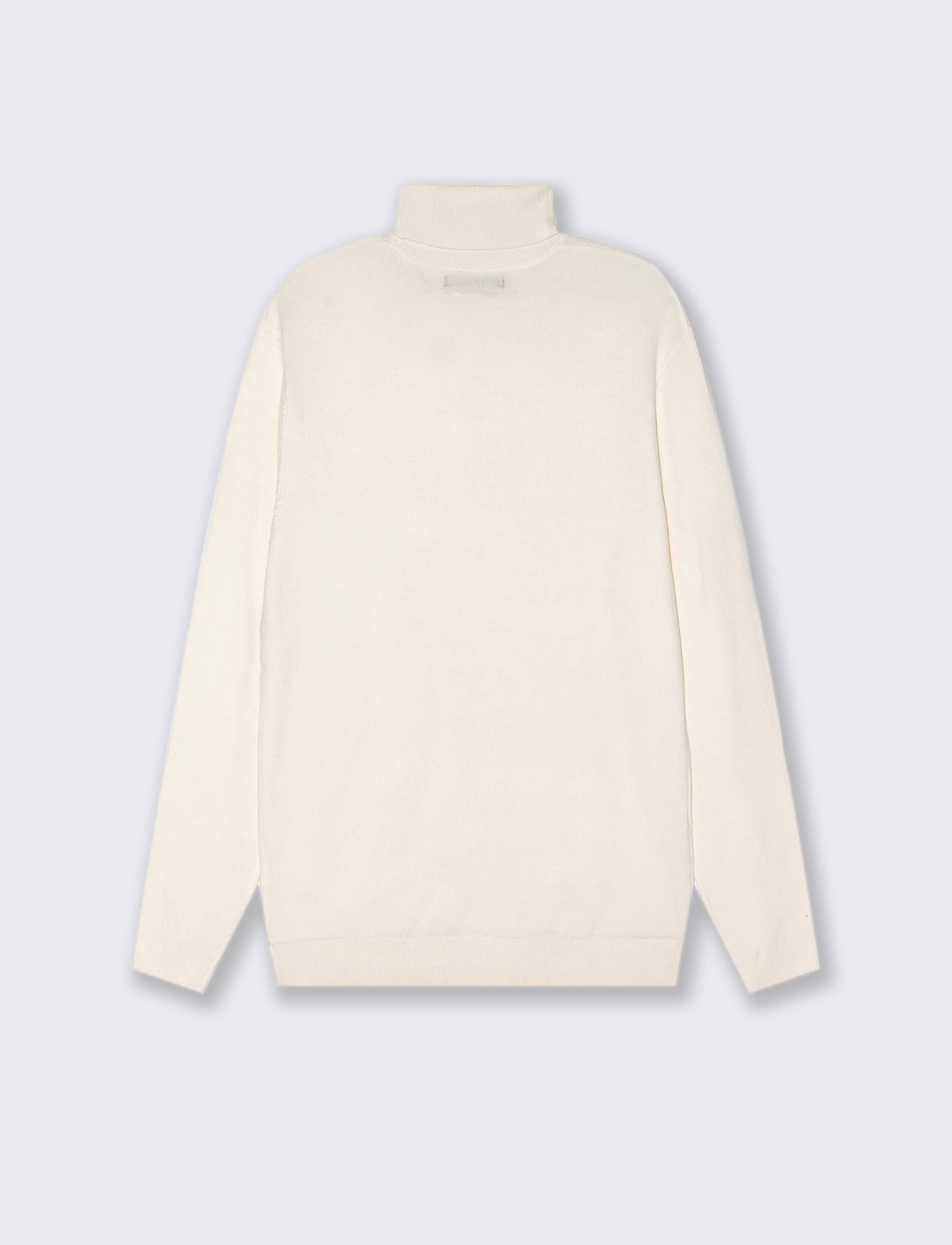 MAGLIA COLLO ALTO SLIM FIT - Bianco