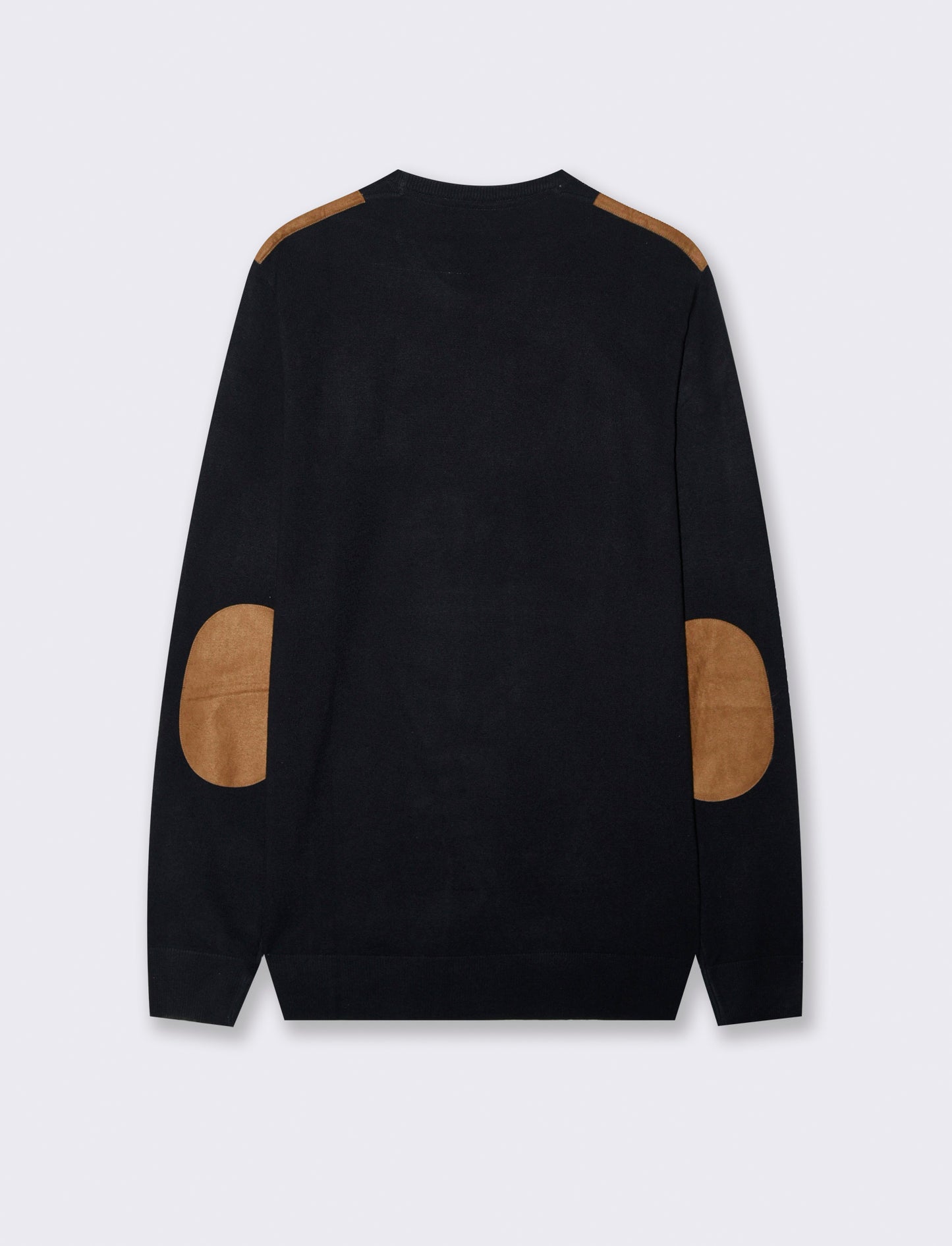 MAGLIA CON TOPPE EFFETTO SUEDE - Blu