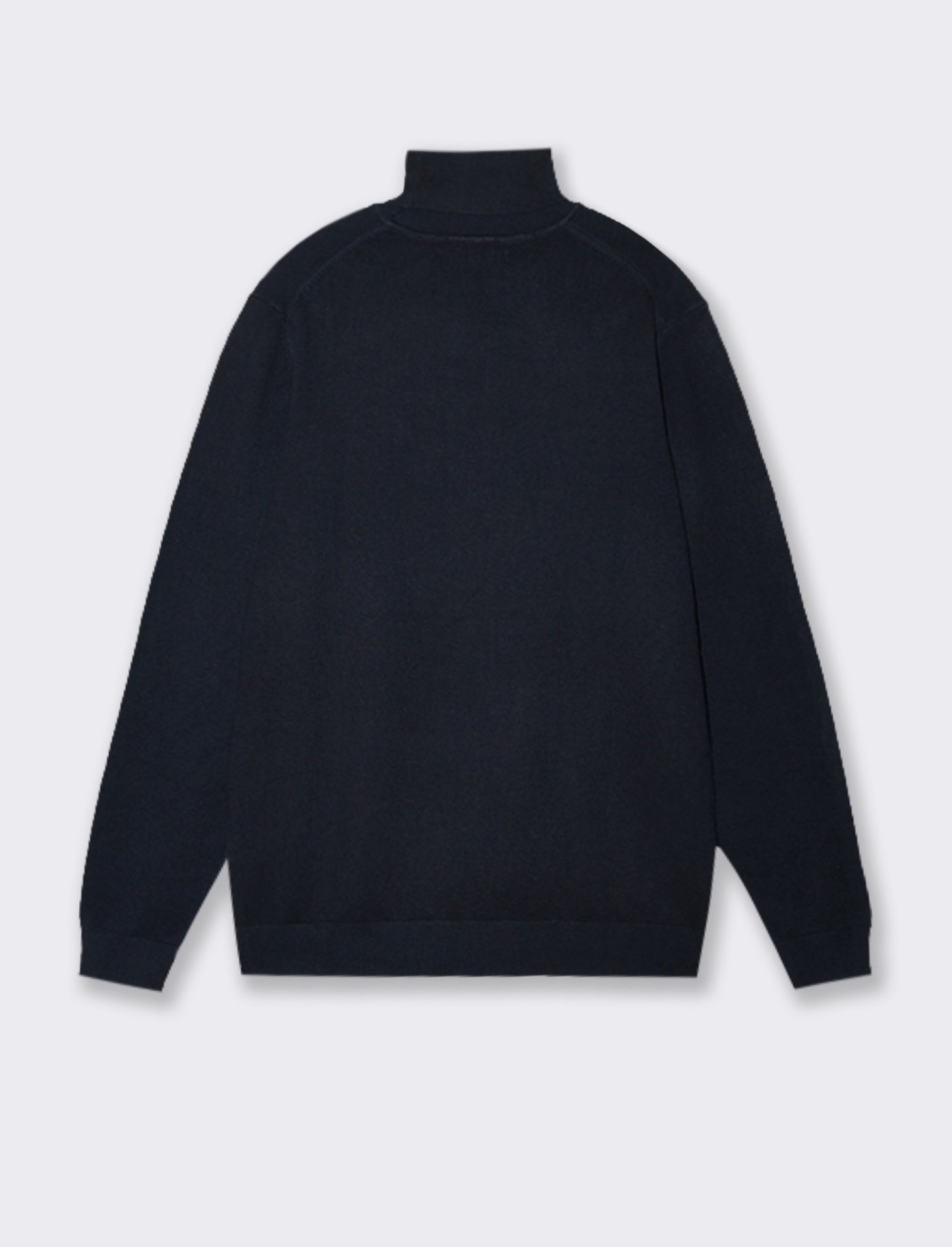 MAGLIA COLLO ALTO BASIC - Blu