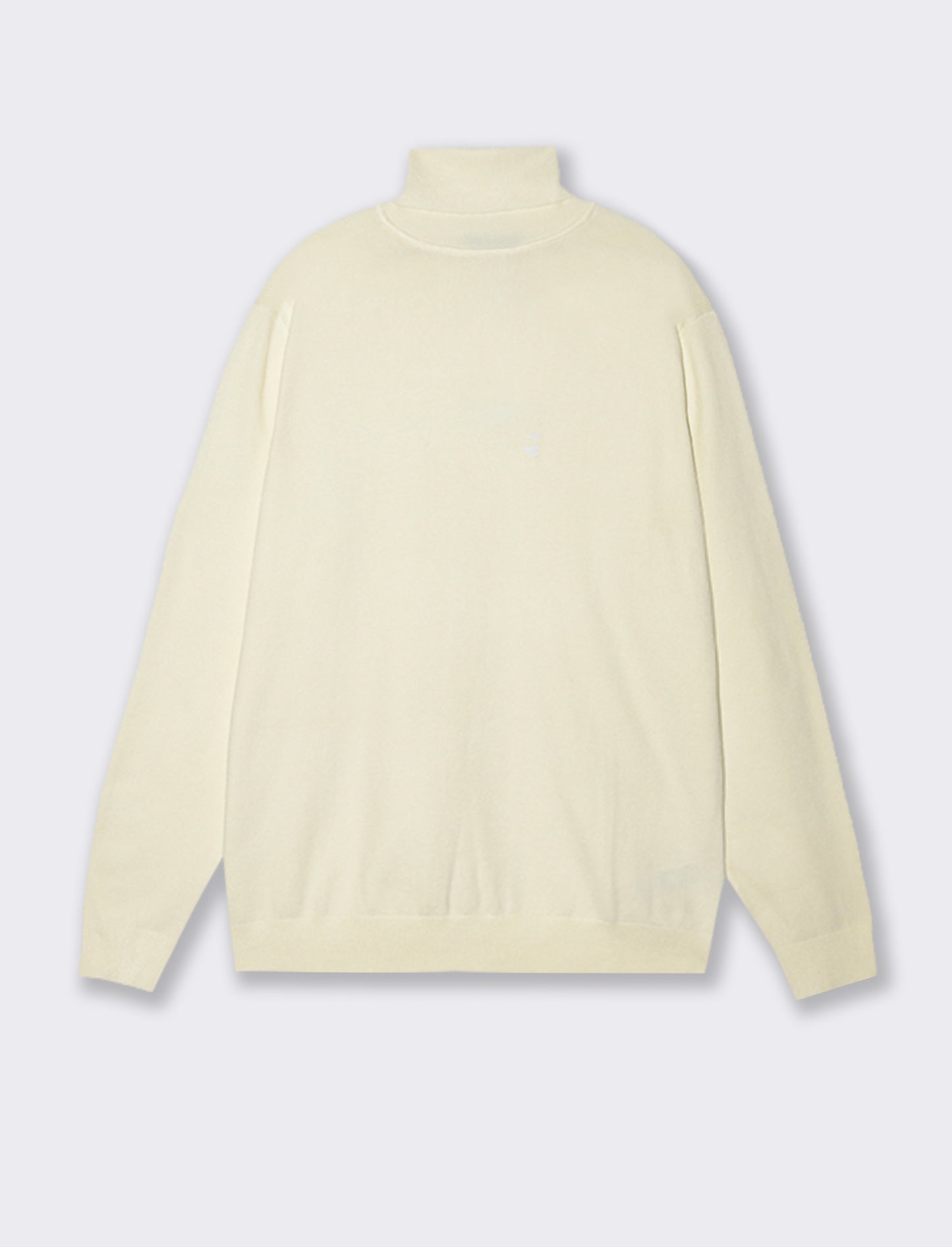 MAGLIA COLLO ALTO BASIC - Bianco