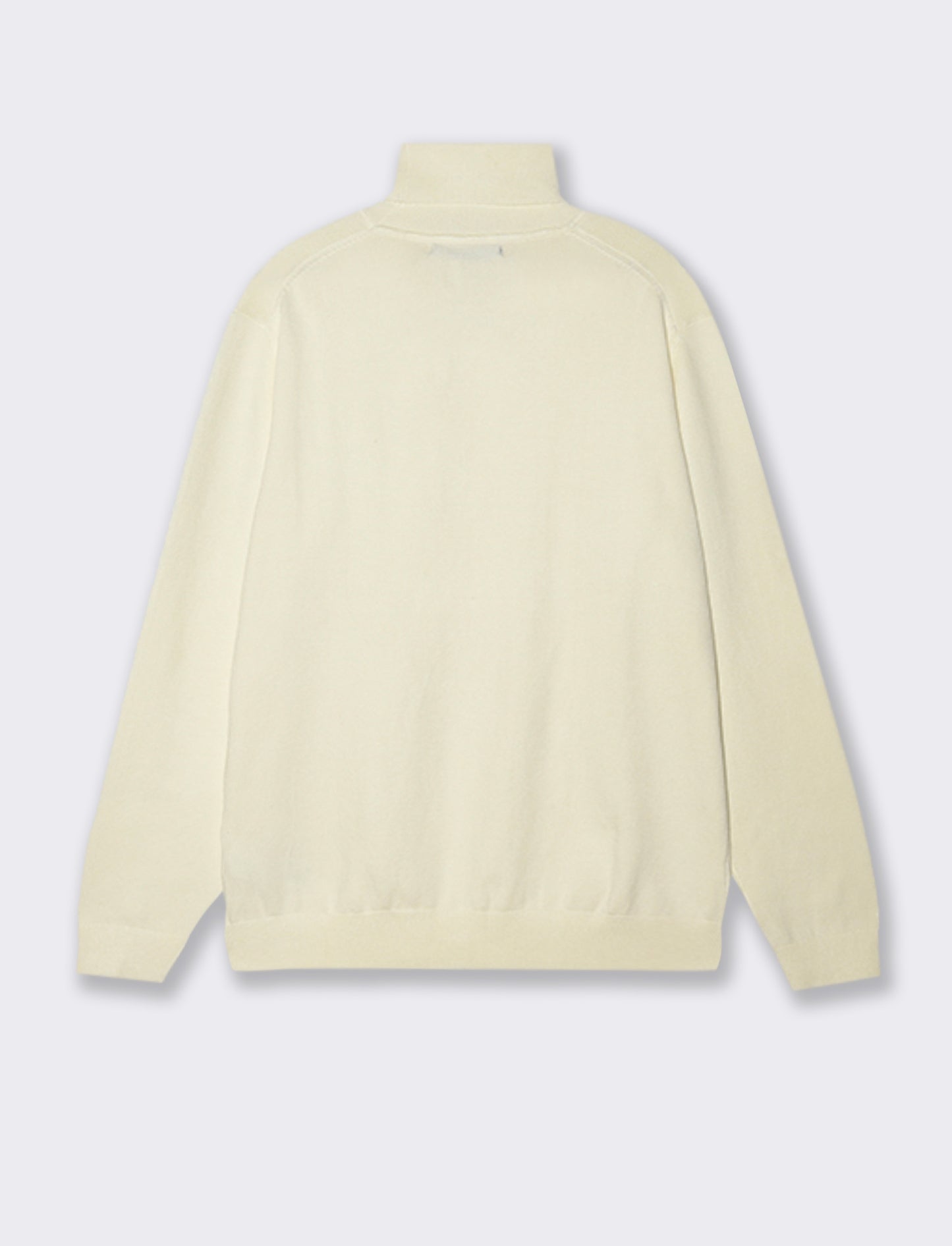 MAGLIA COLLO ALTO BASIC - Bianco