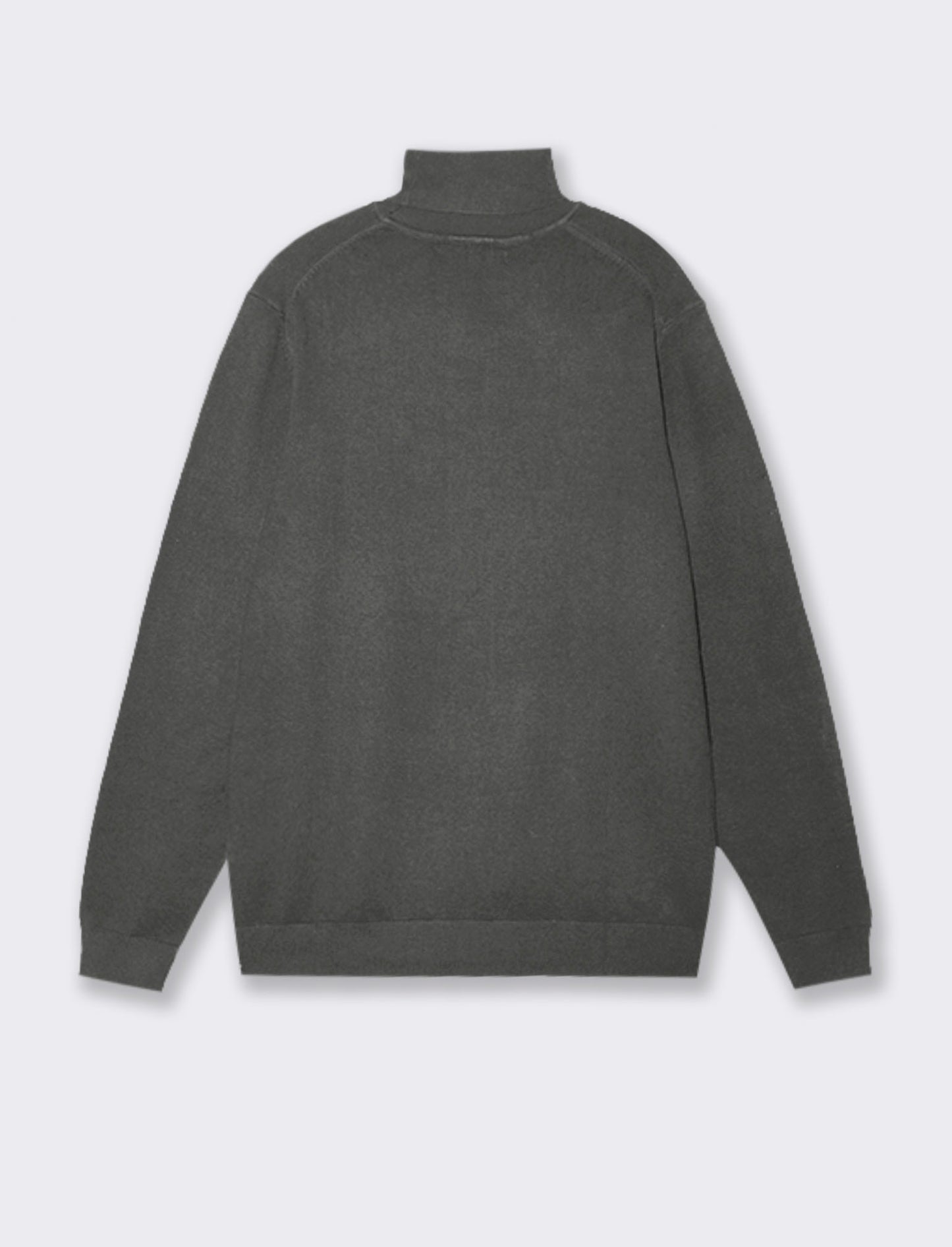 MAGLIA COLLO ALTO BASIC - Antracite melange