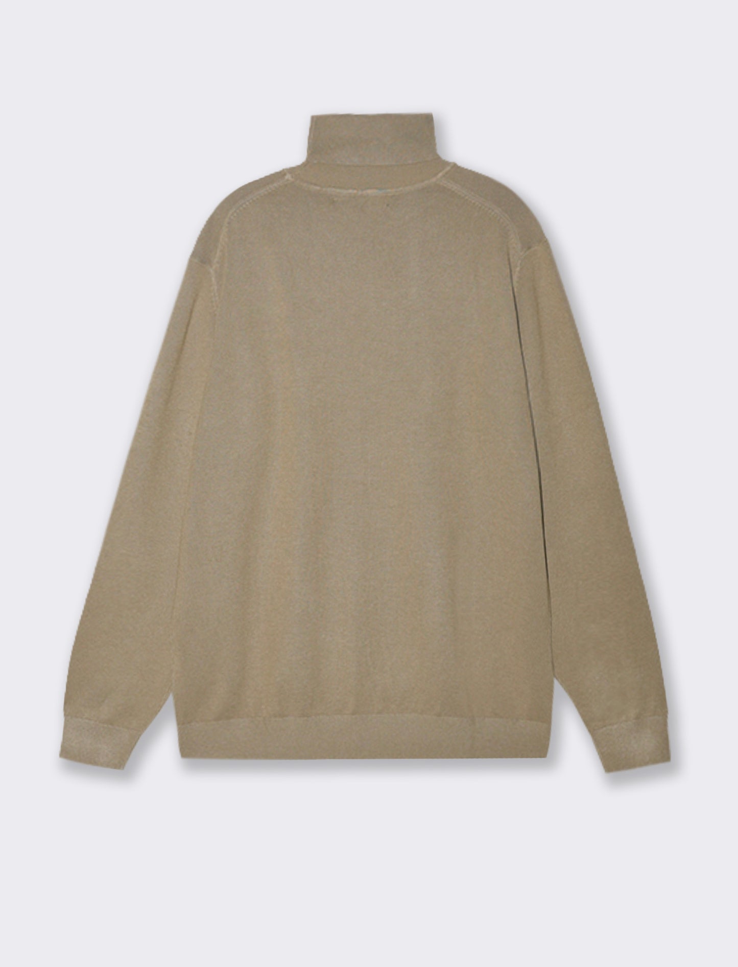 MAGLIA COLLO ALTO BASIC - Beige