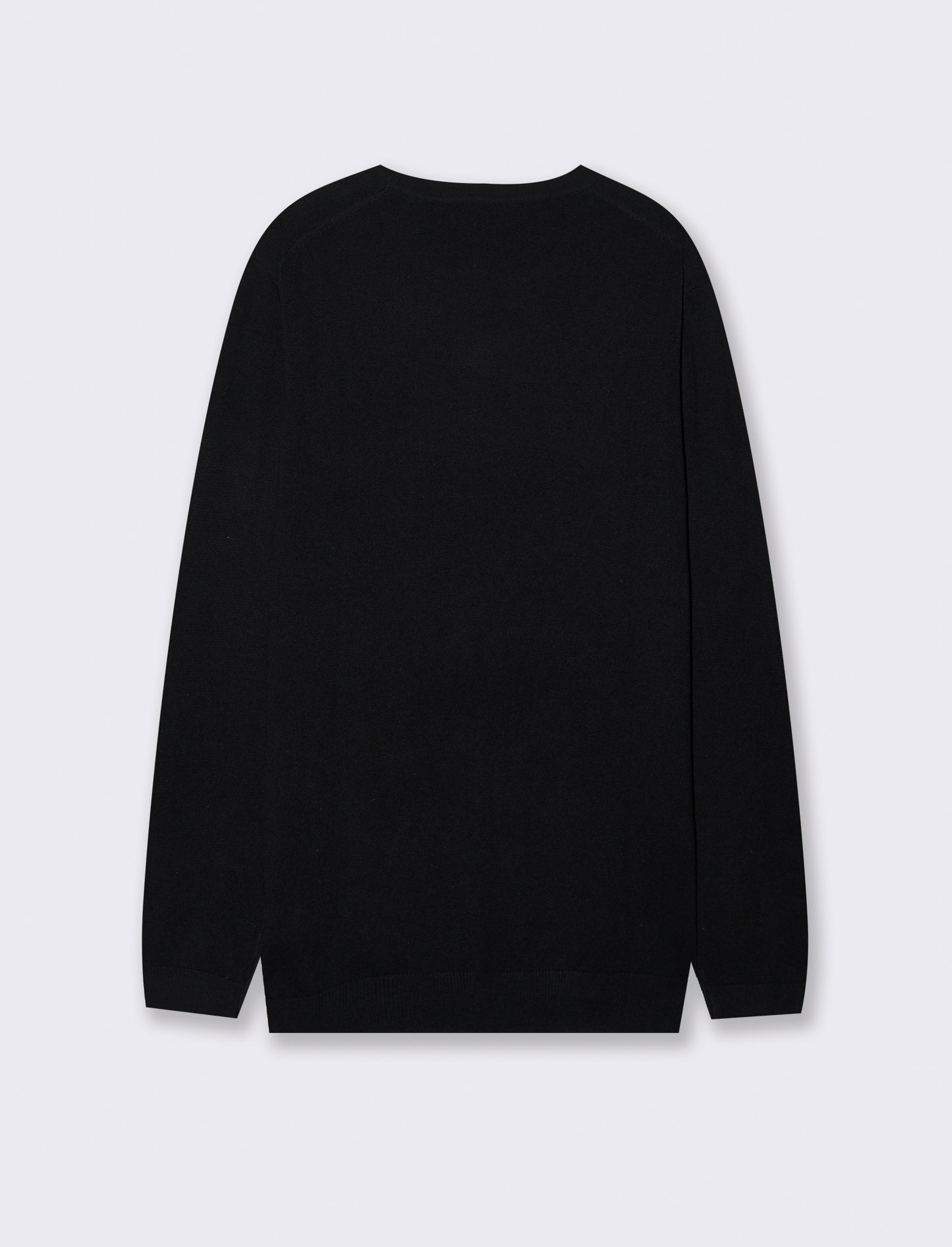 MAGLIA BASIC IN FILATO COMFORT - Nero
